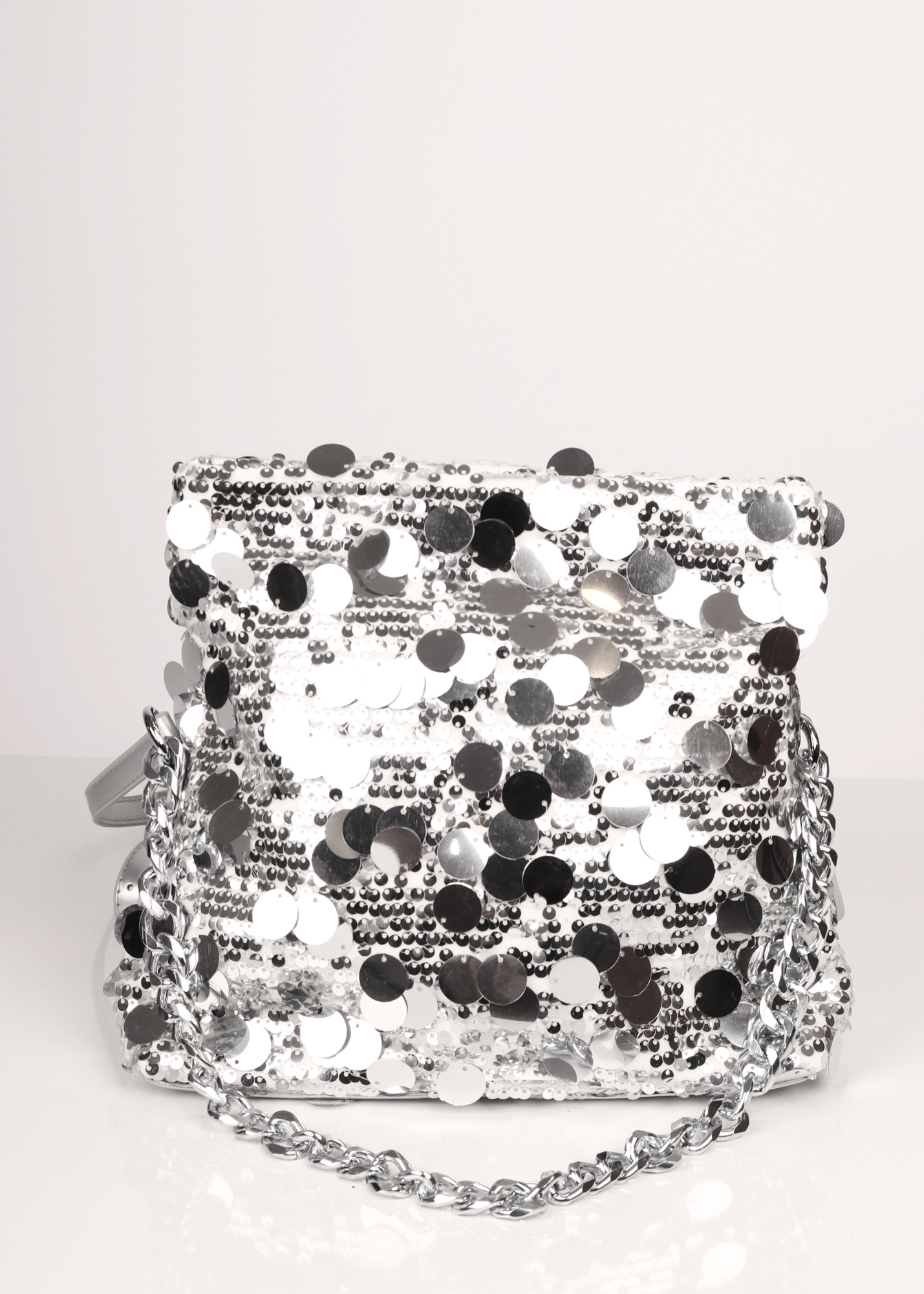 BOLSO LENTEJUELAS PLATA