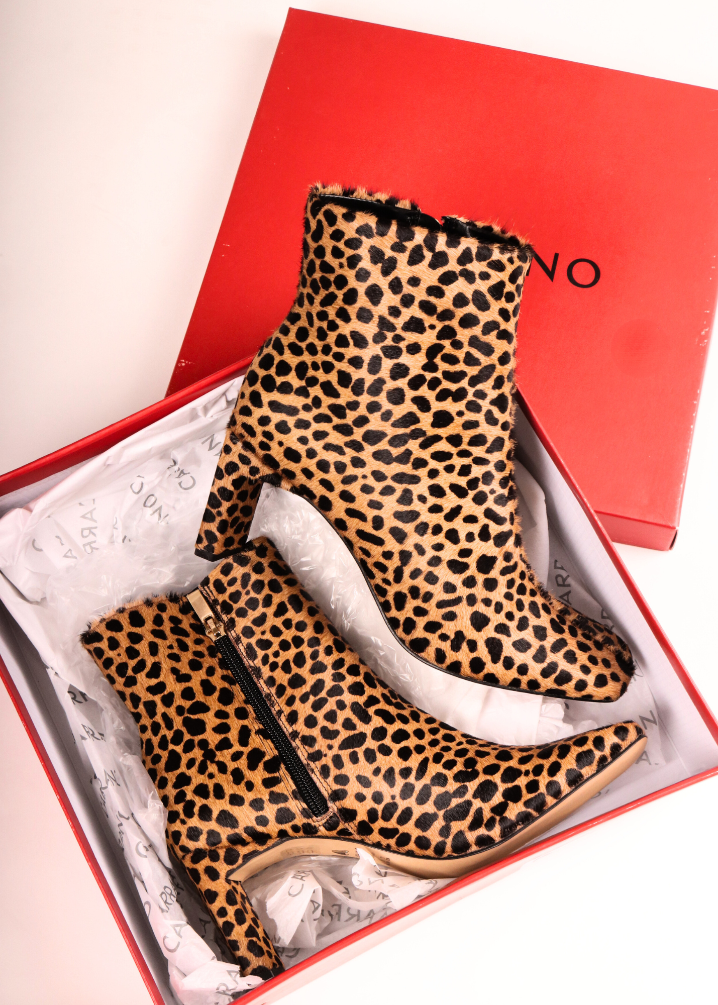 CARRANO BOTIN CALF HAIR PRINT CHEETAH