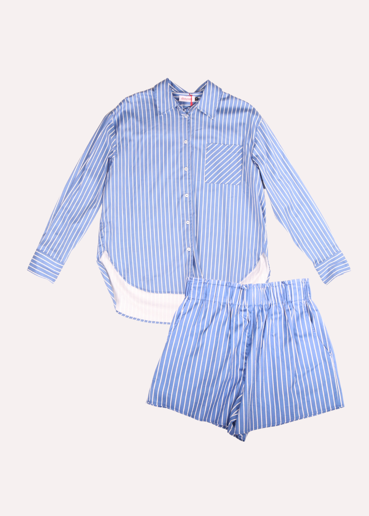 EP LUXURY SET SHORTS Y BLUSA A RAYAS