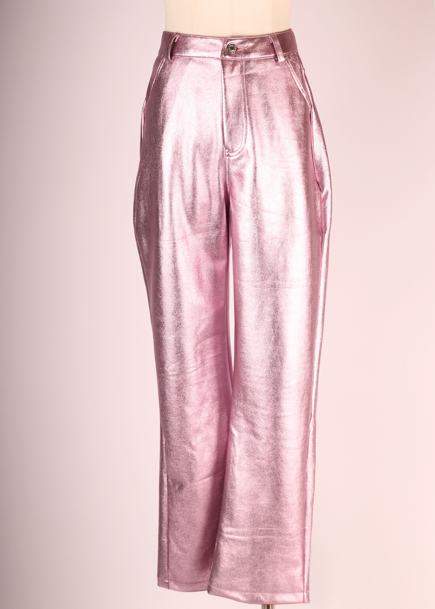 PANTALON METALIZADO ROSA