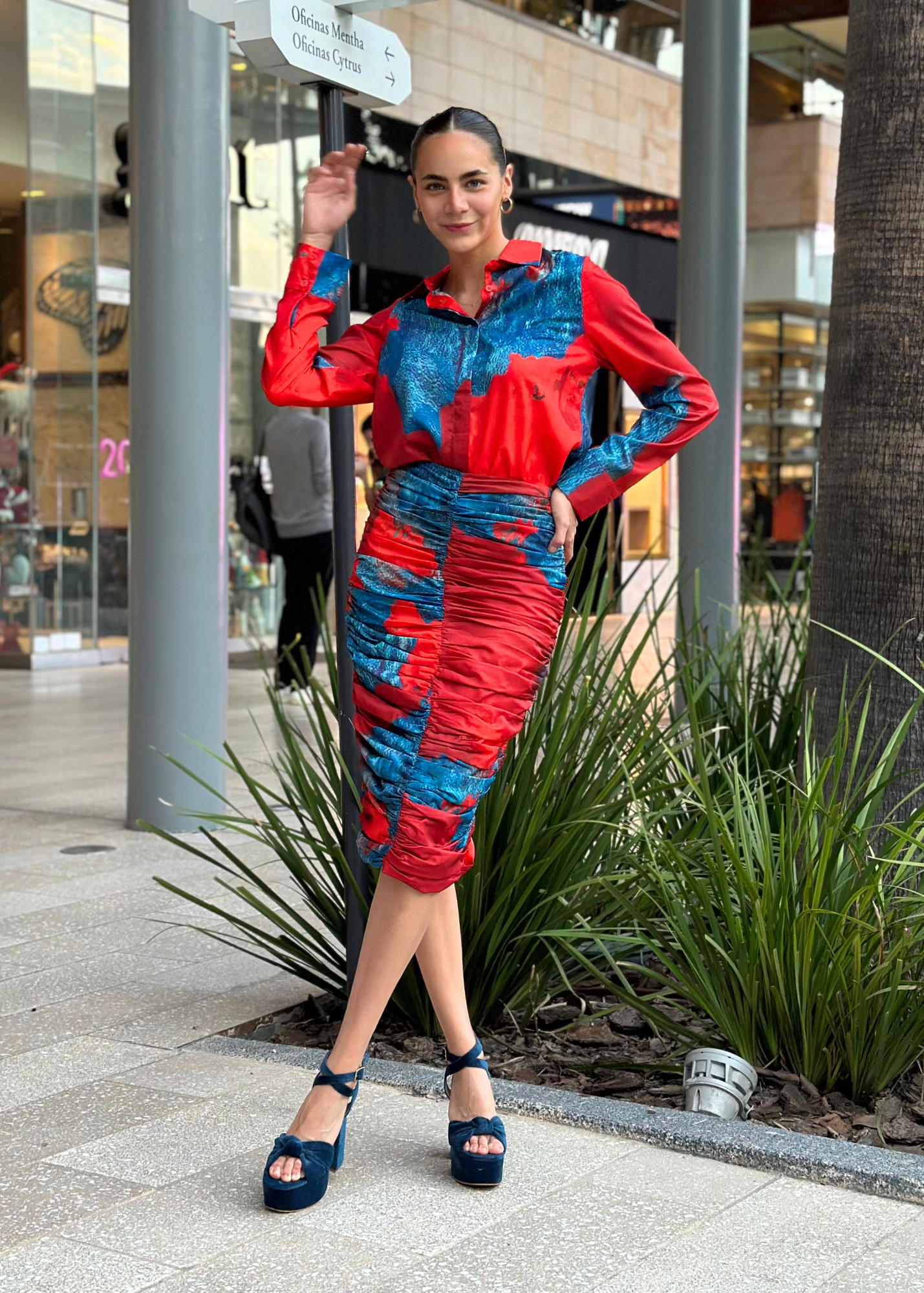 EP LUXURY SET RUCHED PRINT
