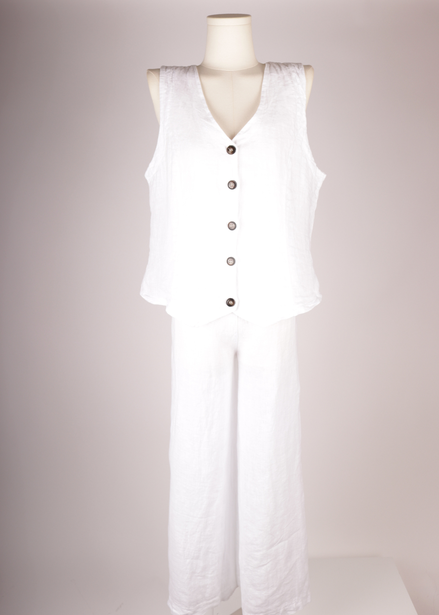 EP LUXURY CHALECO PANTALON LINO B