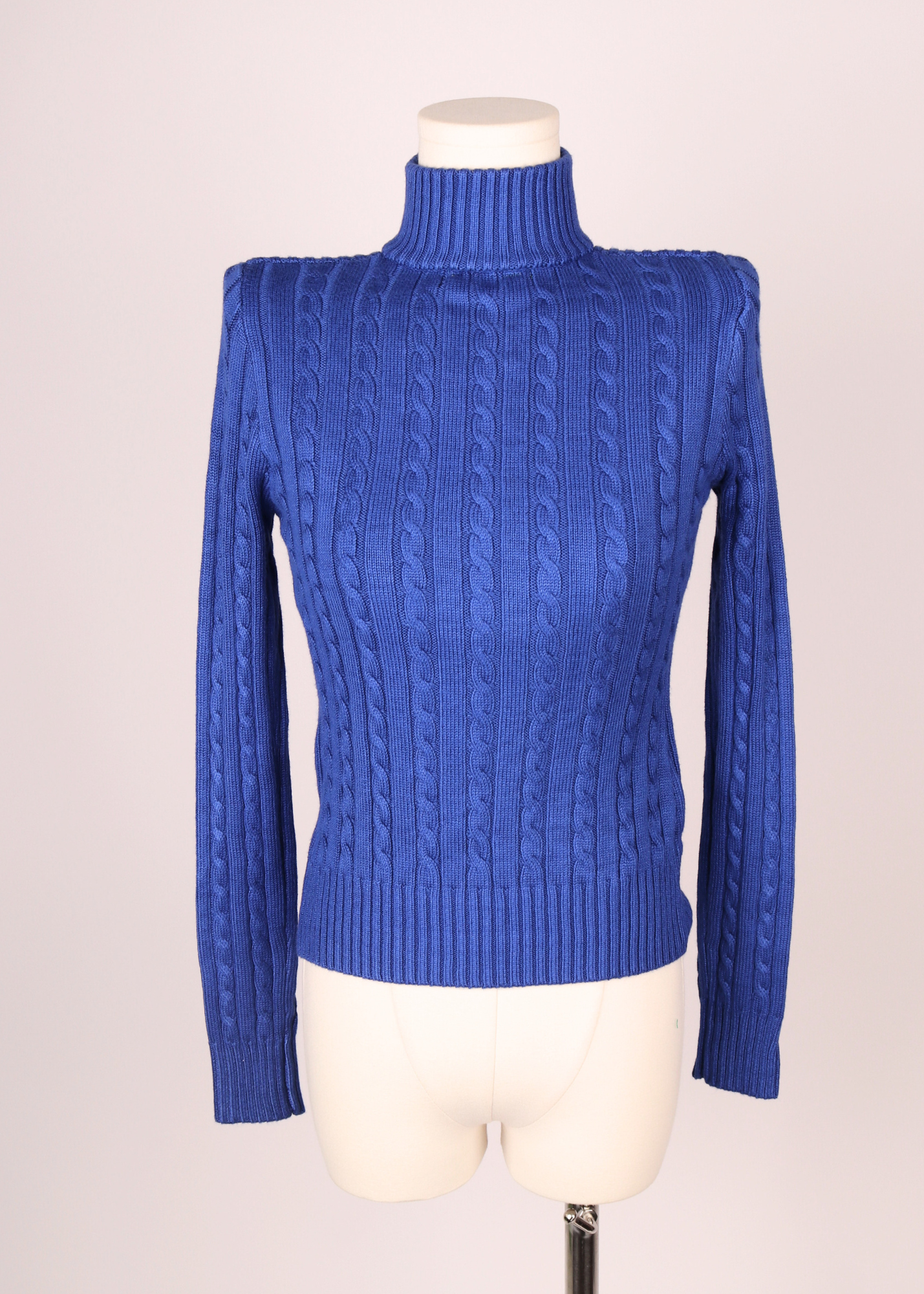SWEATER CUELLO ALTO AZUL