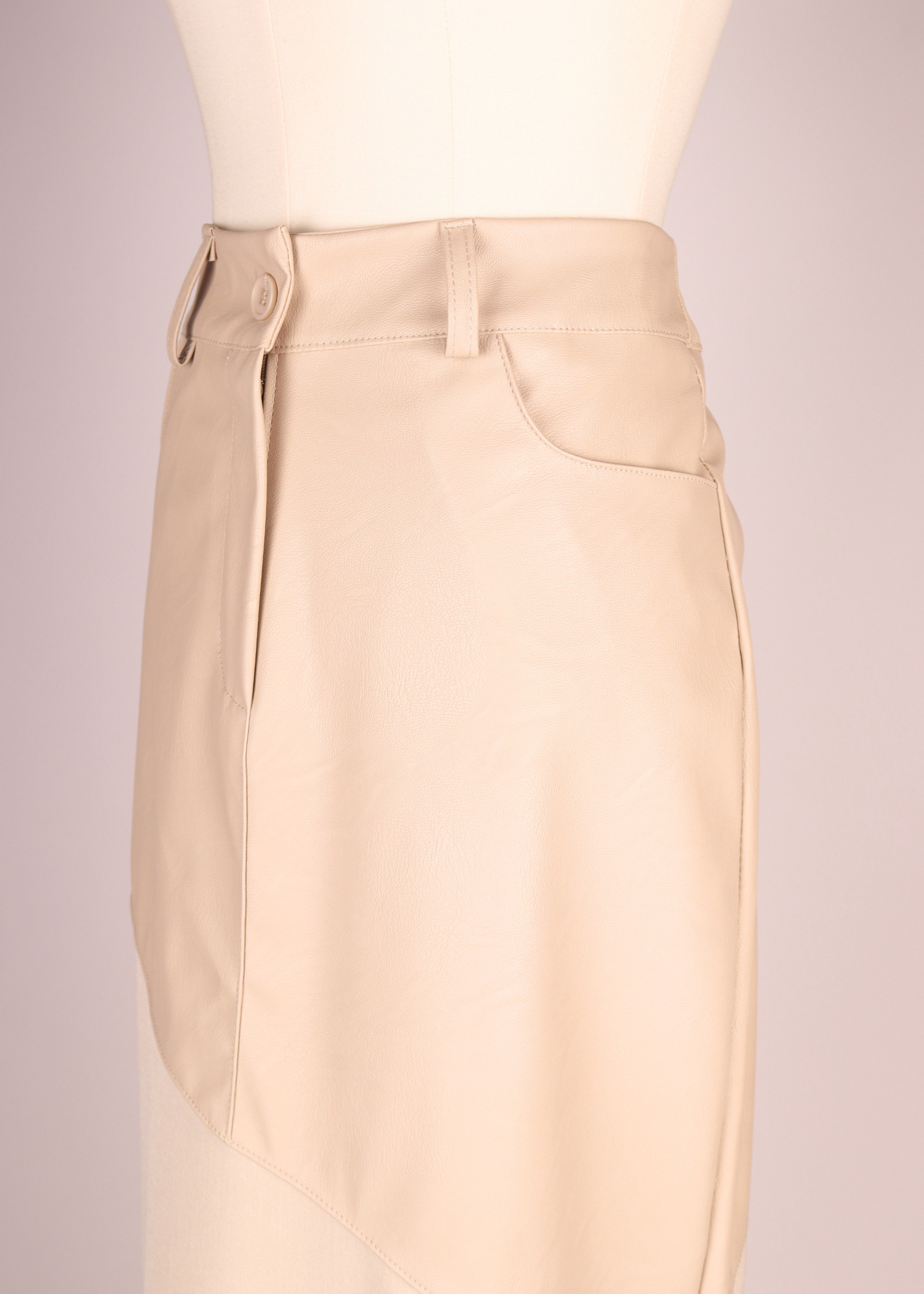FALDA MIDI GOTICA BEIGE