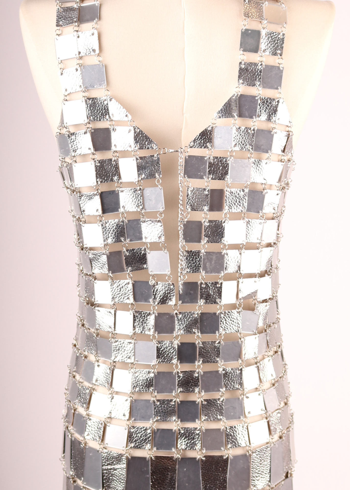 VESTIDO METALICO PLATA