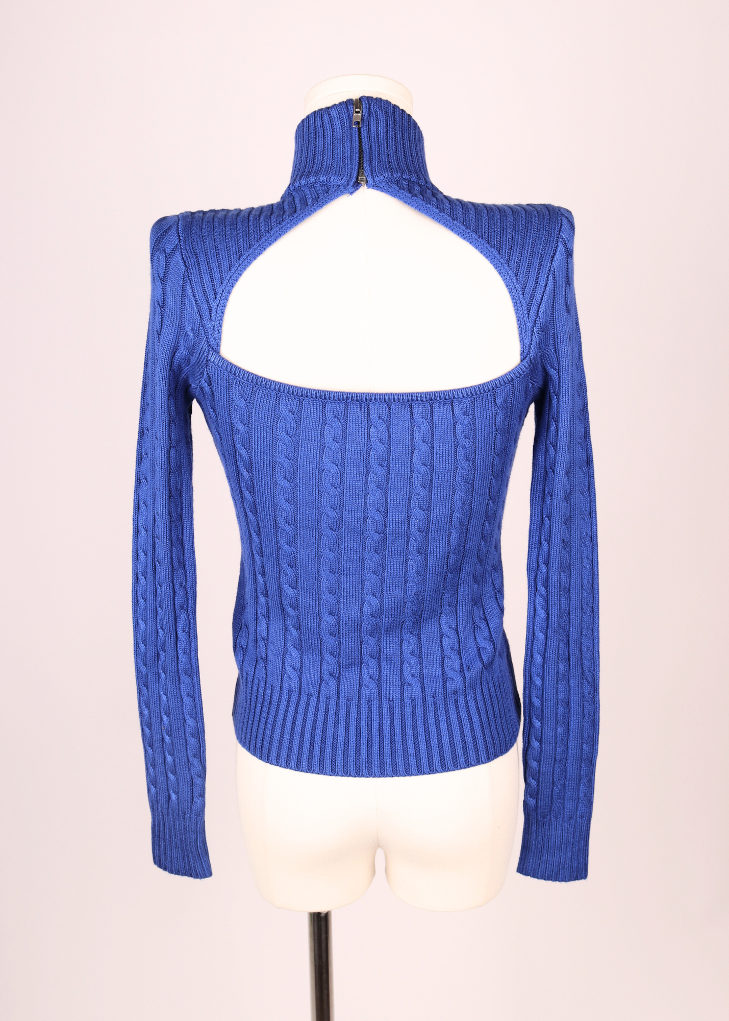 SWEATER CUELLO ALTO AZUL