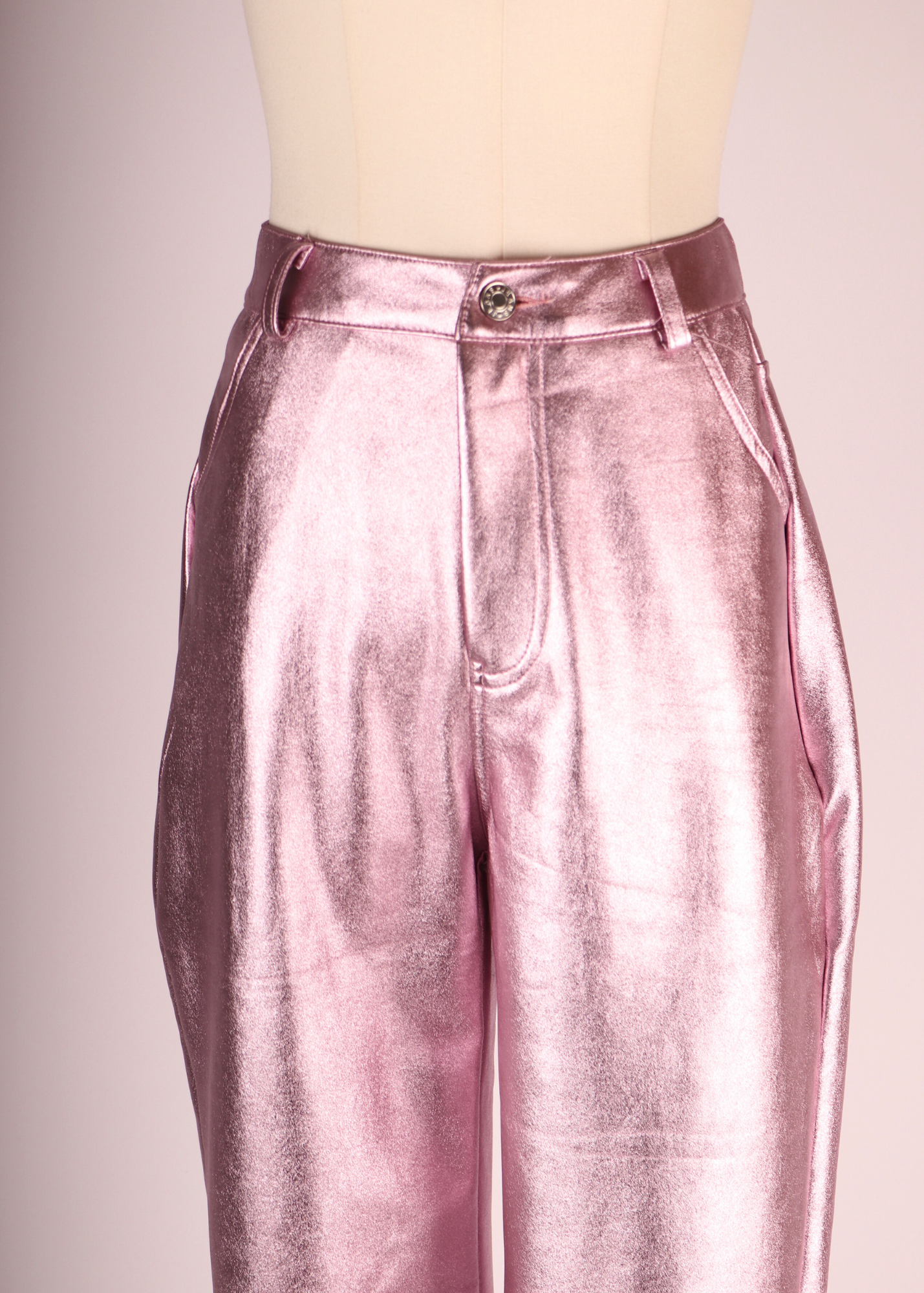 PANTALON METALIZADO ROSA
