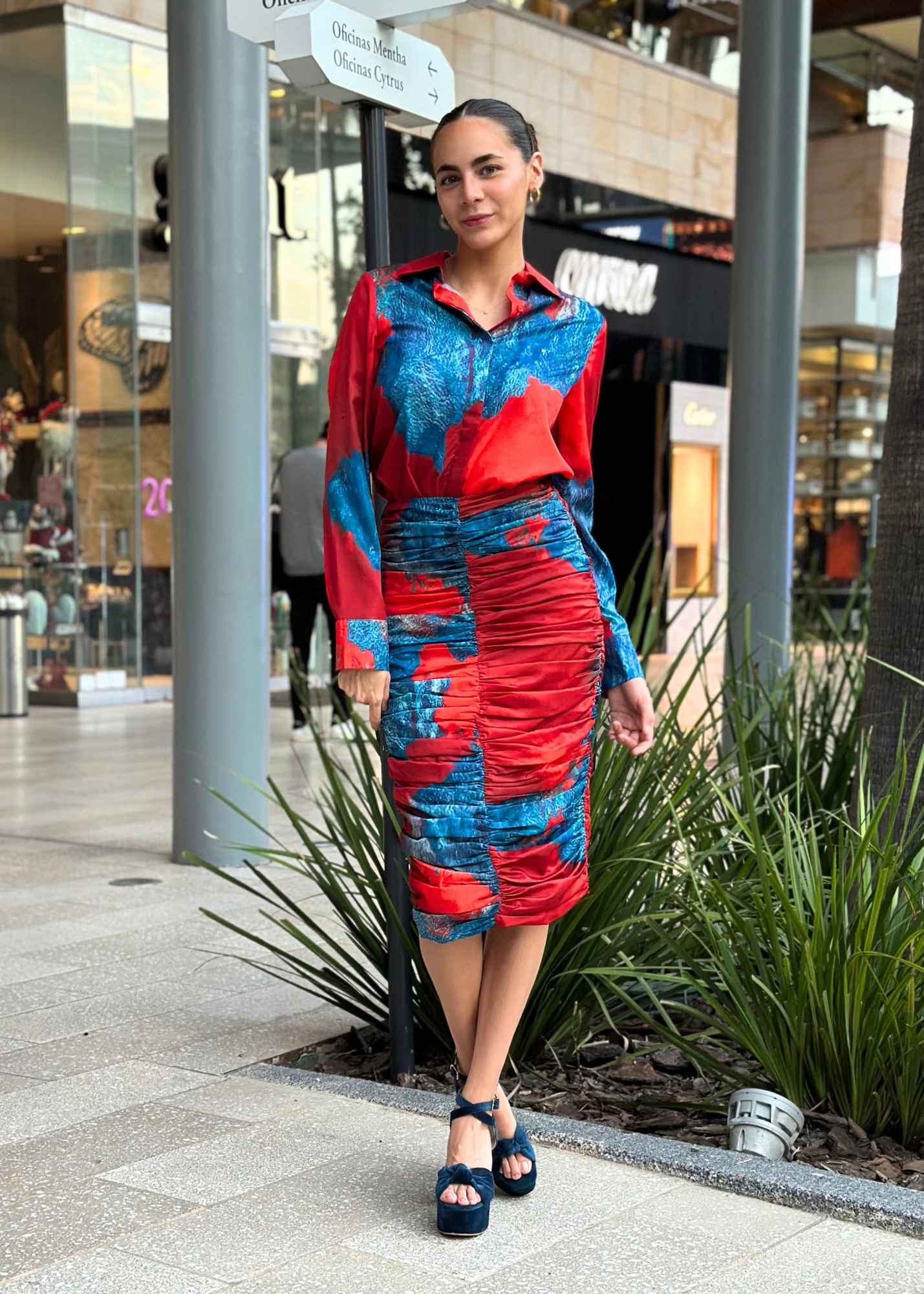 EP LUXURY SET RUCHED PRINT
