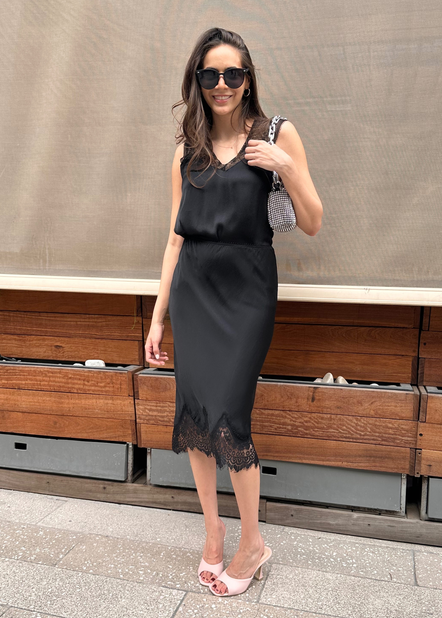 EP LUXURY SET DE ENCAJE SATIN NEGRO