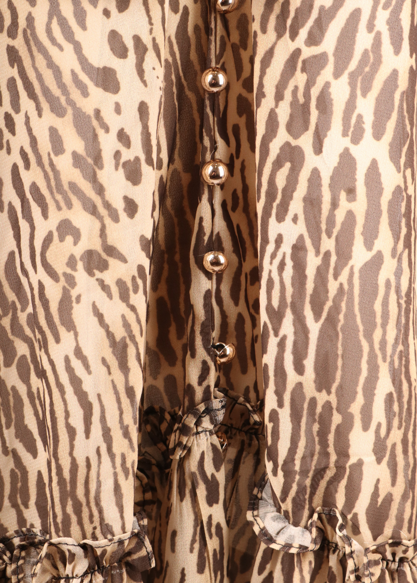 EP LUXURY VESTIDO MINI TRASPARENTE ANIMAL PRINT