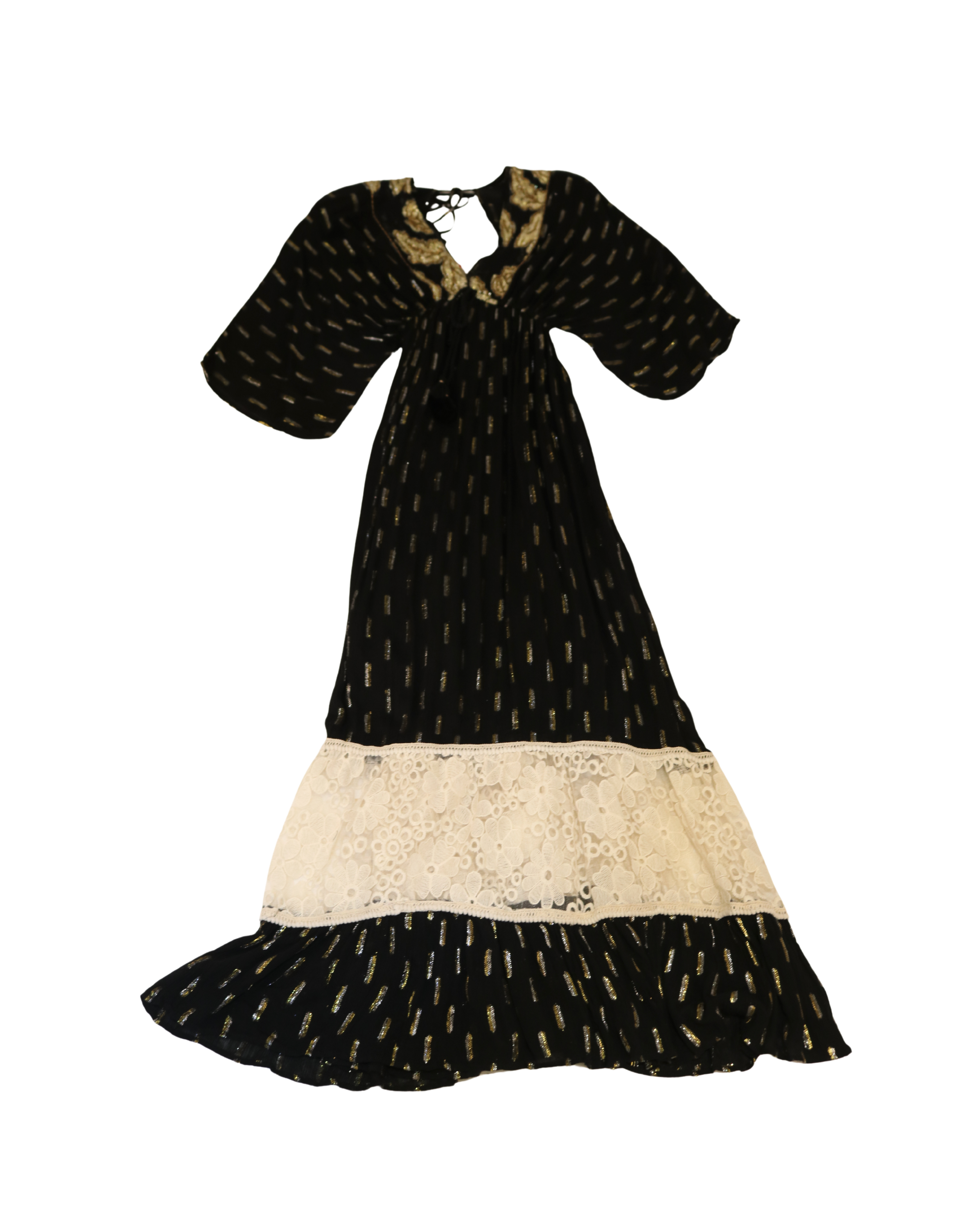 EP LUXURY INDIA MAXI VESTIDO BOHO BRILLANTE