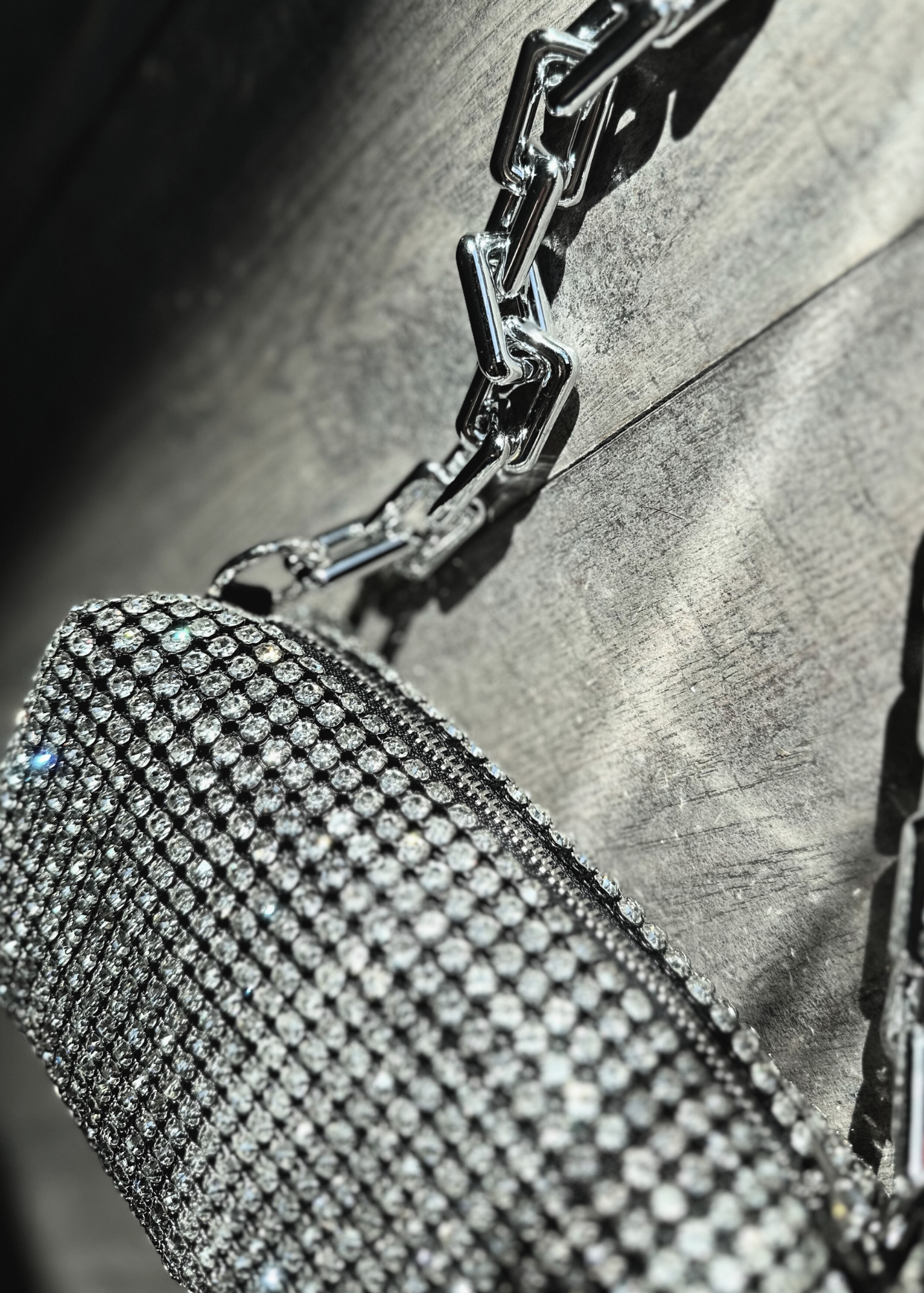 MINI BOLSO ASA CADENA PLATA