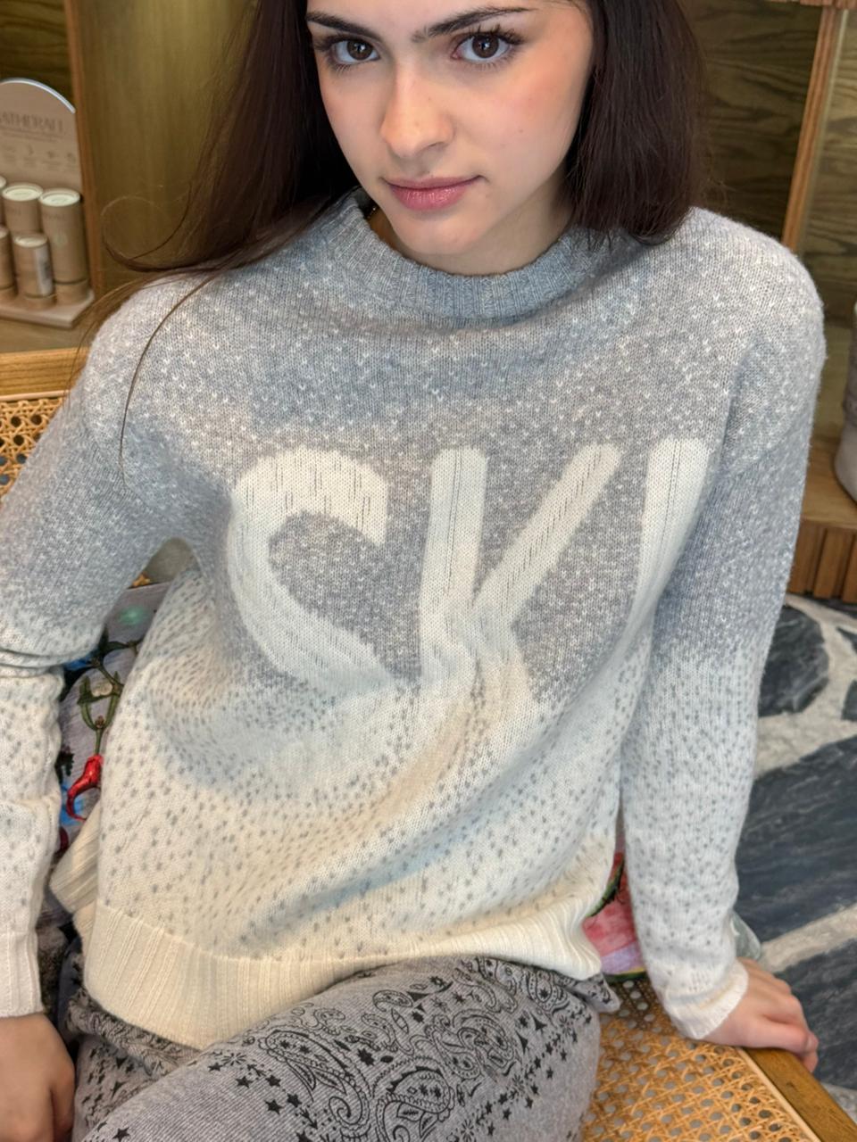 ALASHAN SNOWFALL SKI MERINO CREW SWEATER