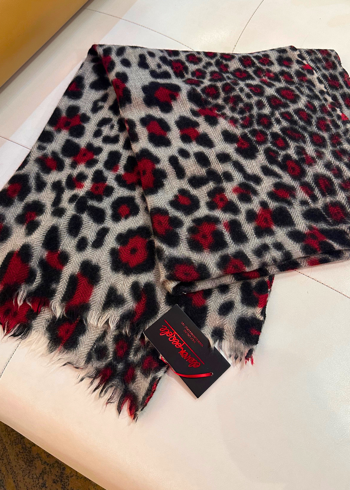 GUADALUPE PASHMINA CHEETAN VINO