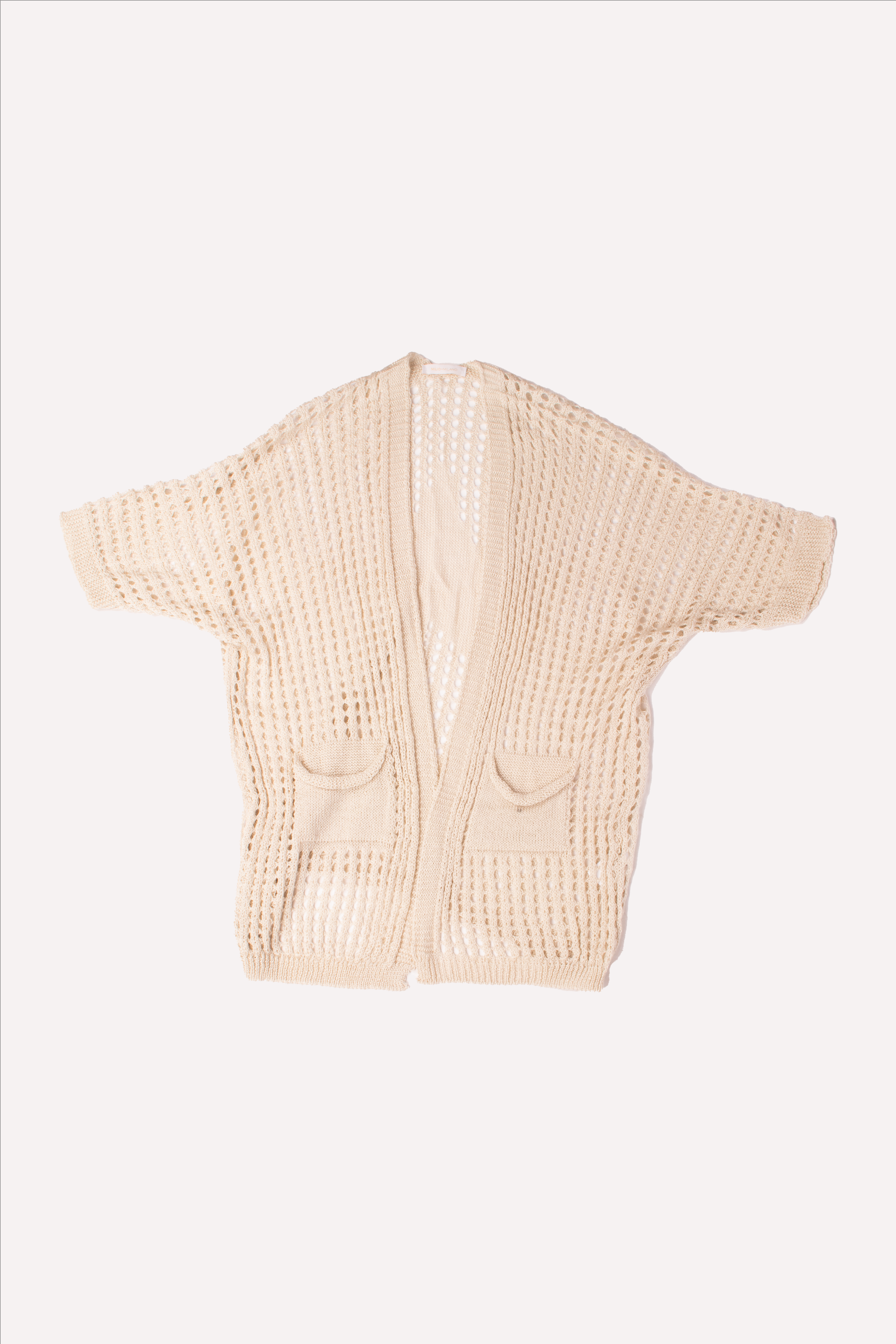 EP LUXURY CARDIGAN CROCHET STAR BEIGE