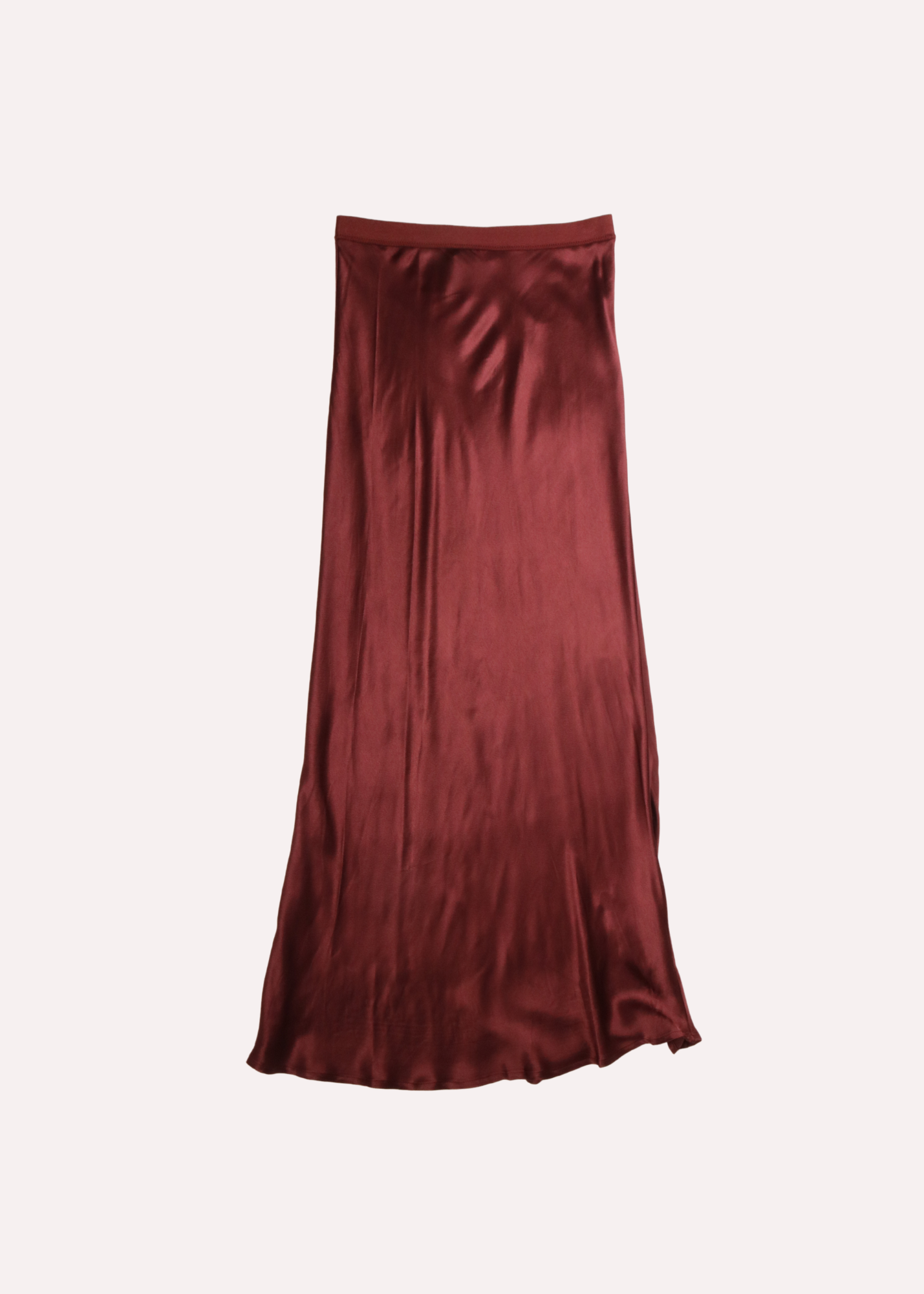 MAXI FALDA SATINADA LINEA A