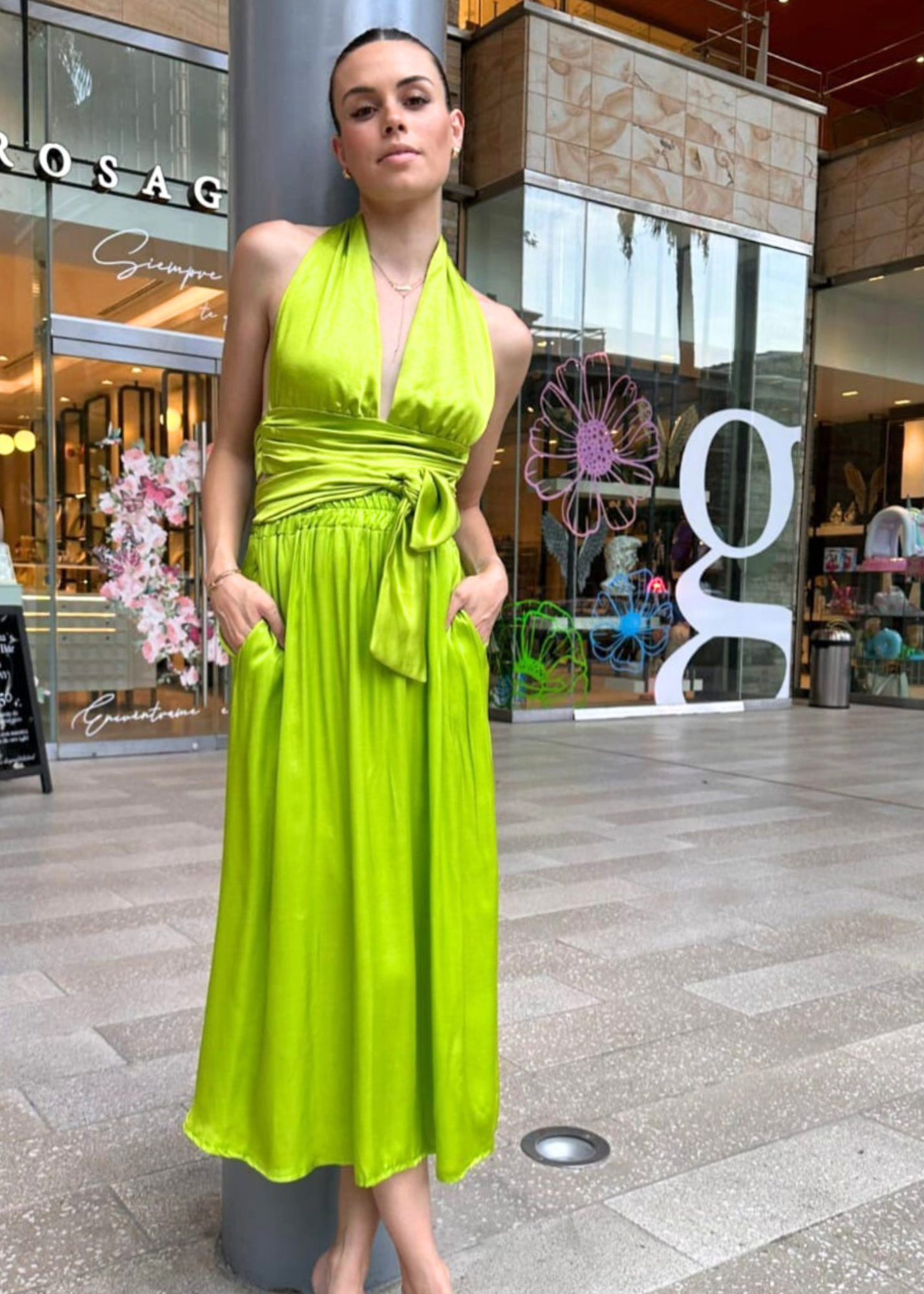 FALDA SATIN LIMA L