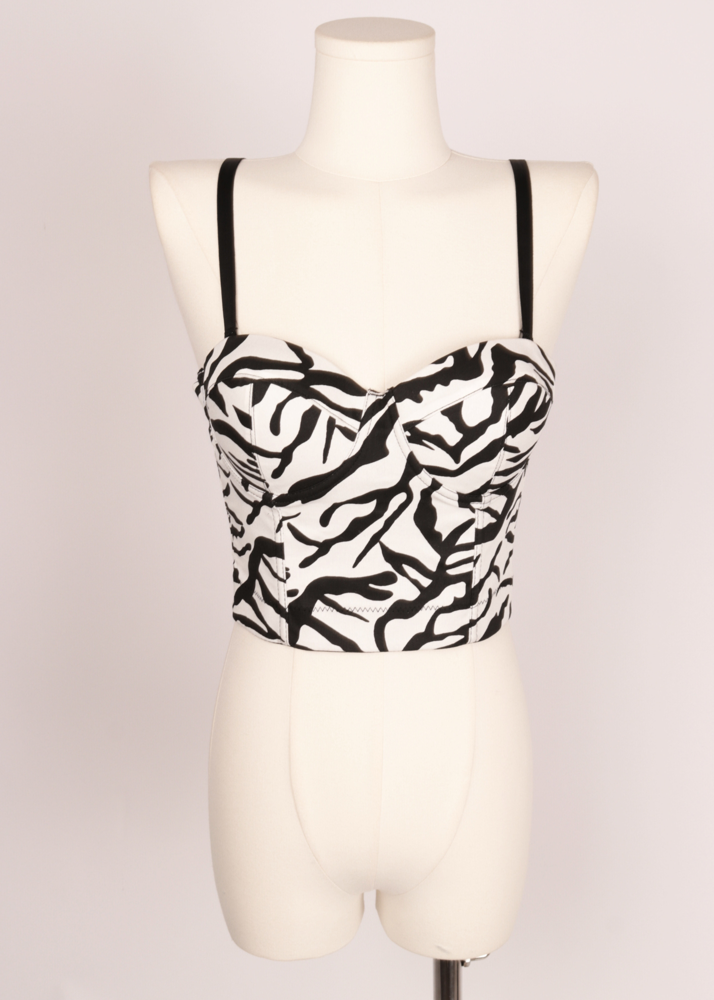 TOP CORSET BRALETTE ZEBRA