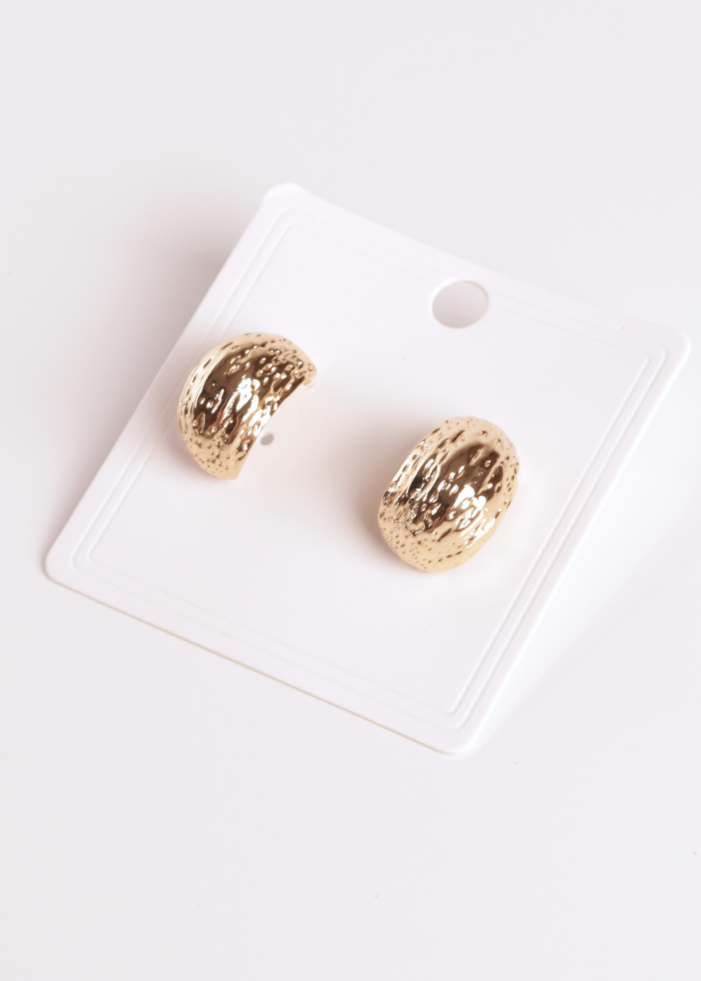 ARETES MEDIA LUNA MARTILLADO