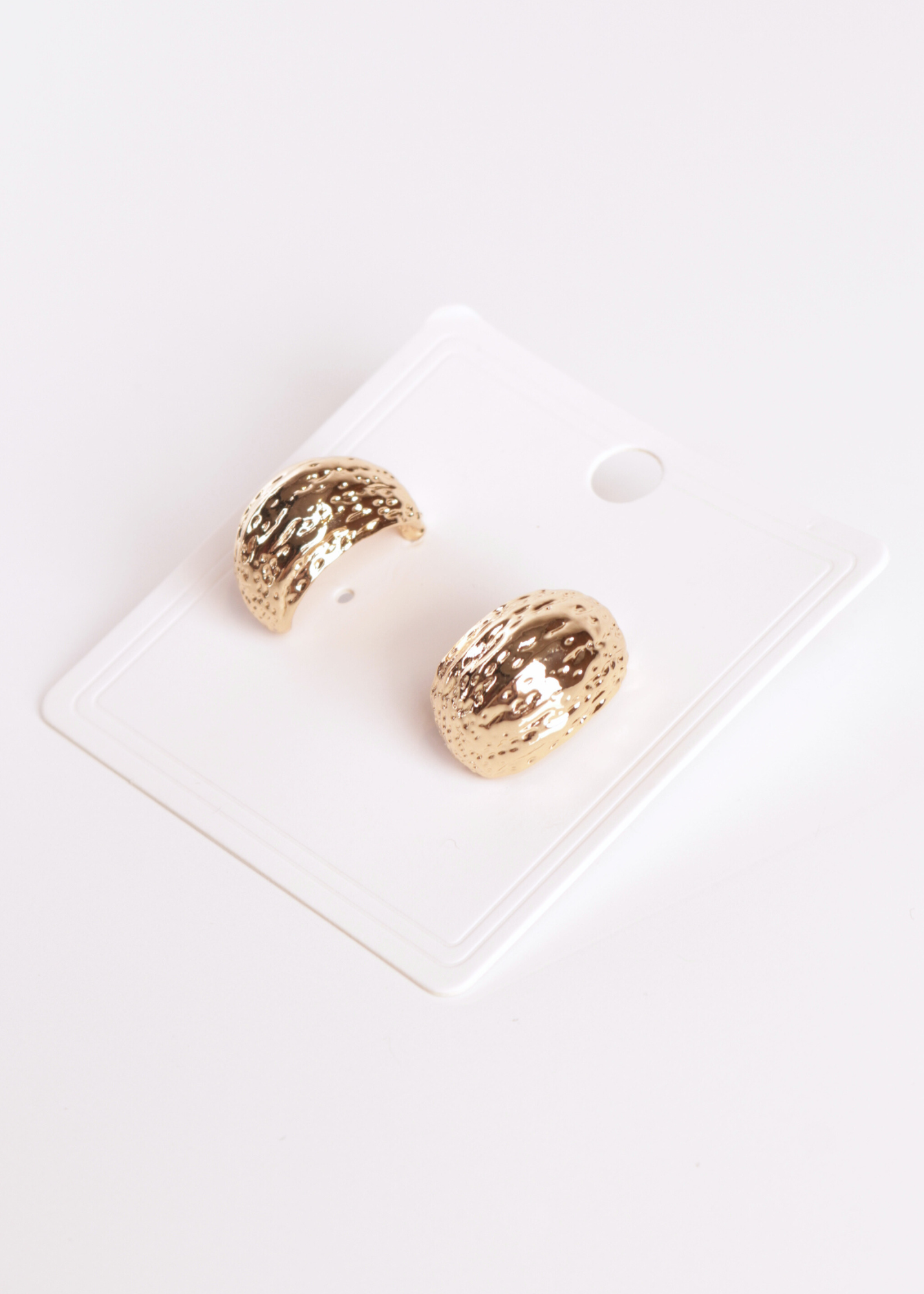 ARETES MEDIA LUNA MARTILLADO