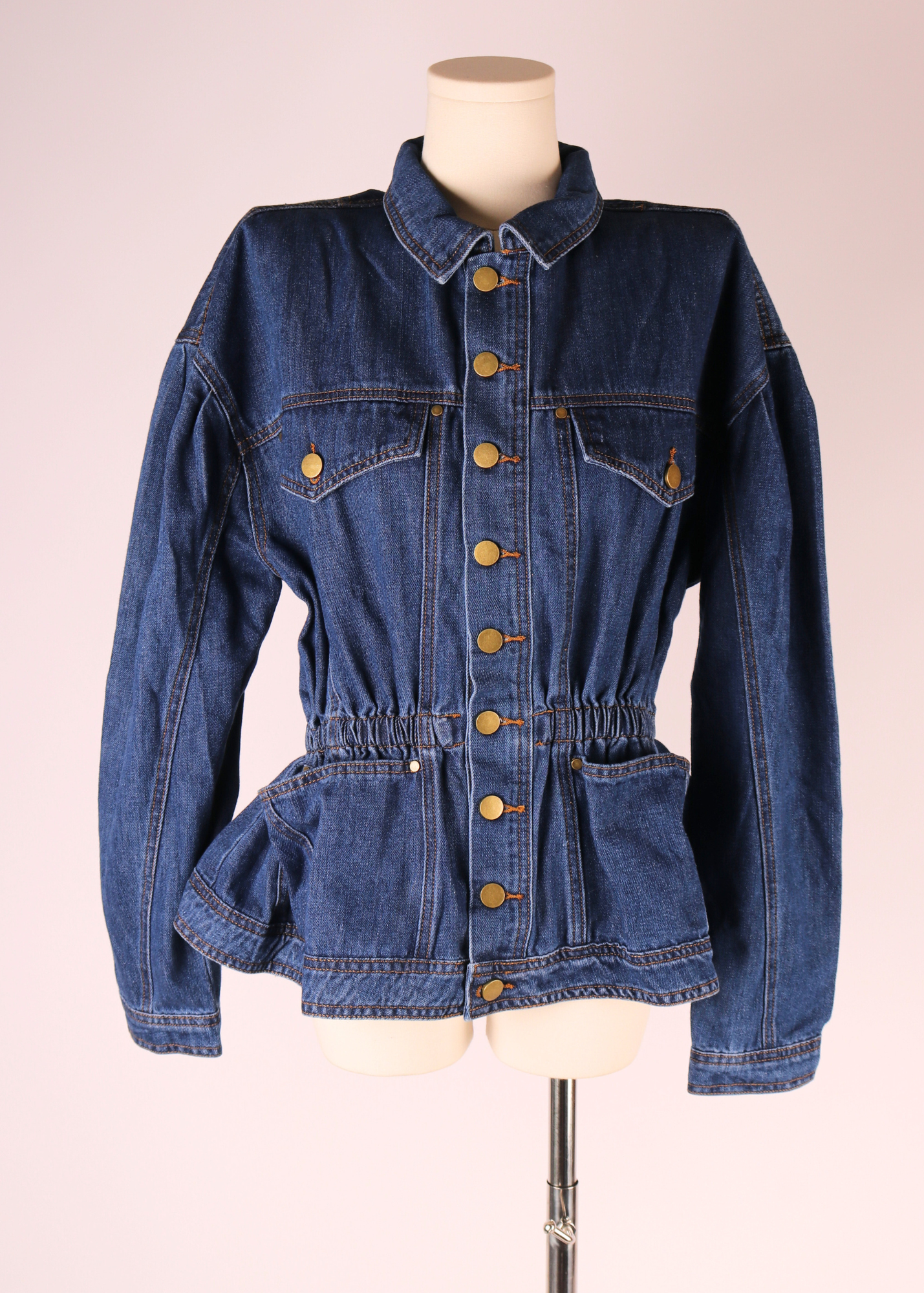 JACKET DENIM PEPLUM