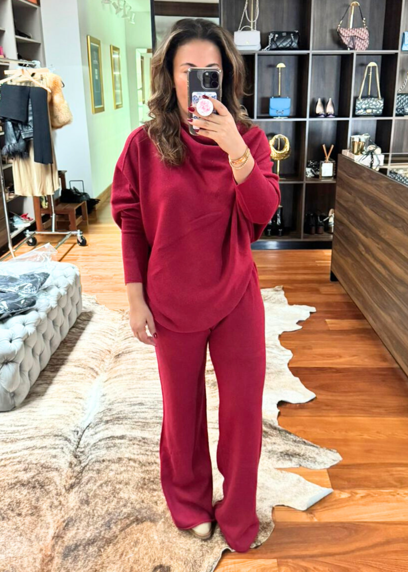 EP LUXURY SET DE SWEATER Y PANTALON ASIMETRICO