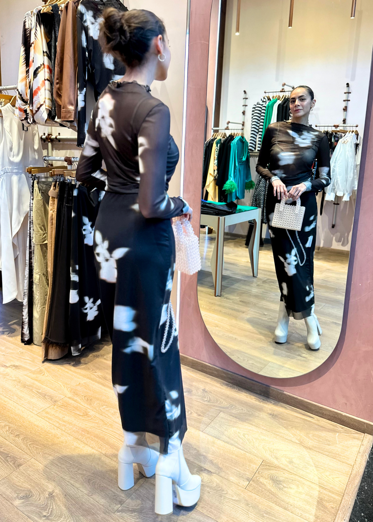 SET MALLA TRASPARENCIA ESTAMPADO
