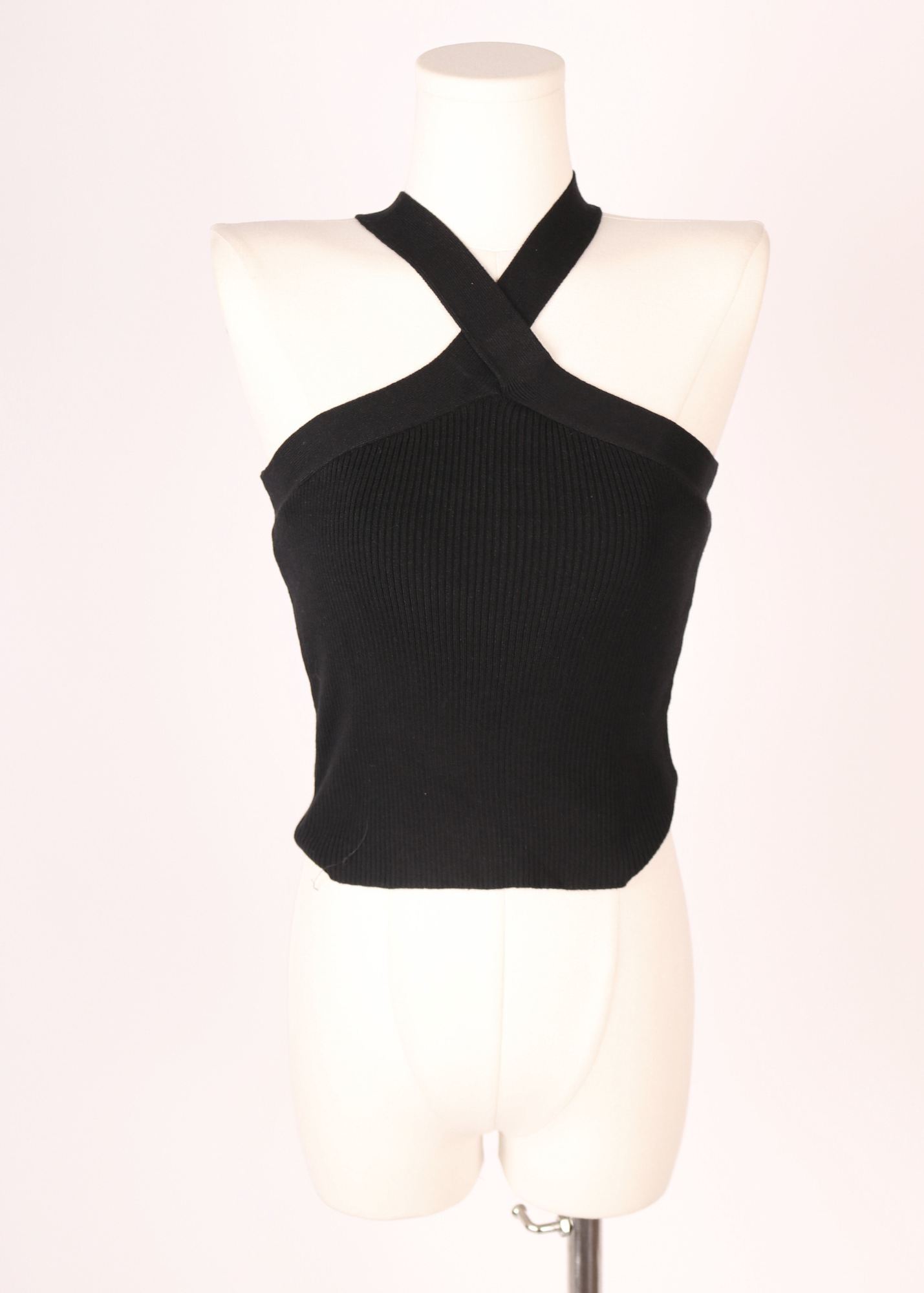 TOP HALTER DE PUNTO NEGRO