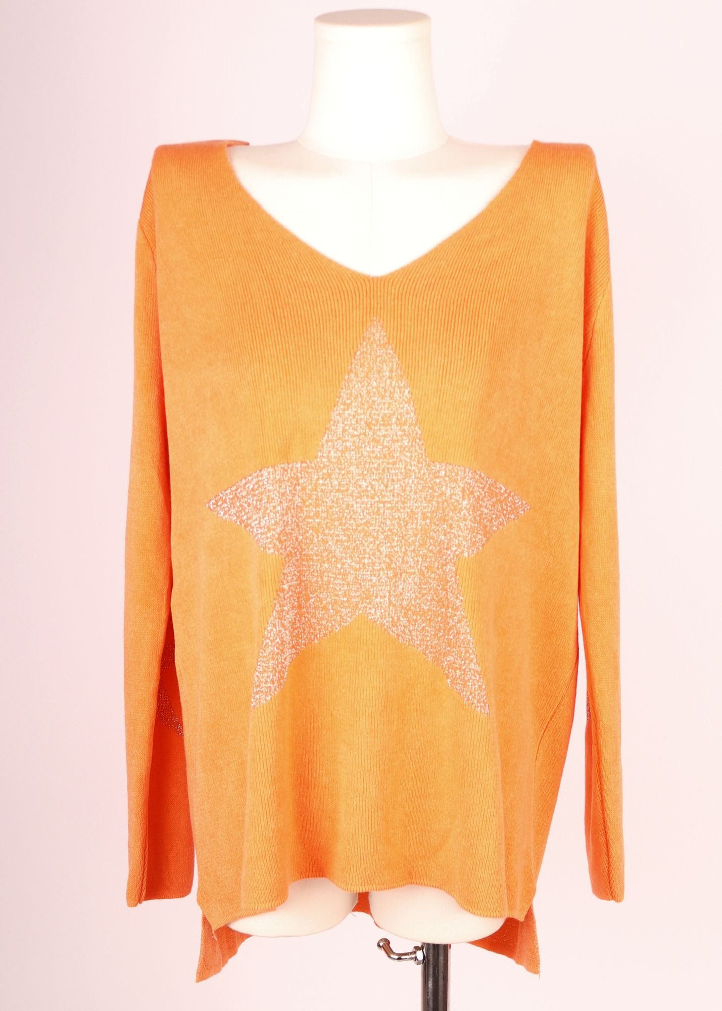 SWEATER LIGERO ESTRELLA BRILLANTE ORANGE