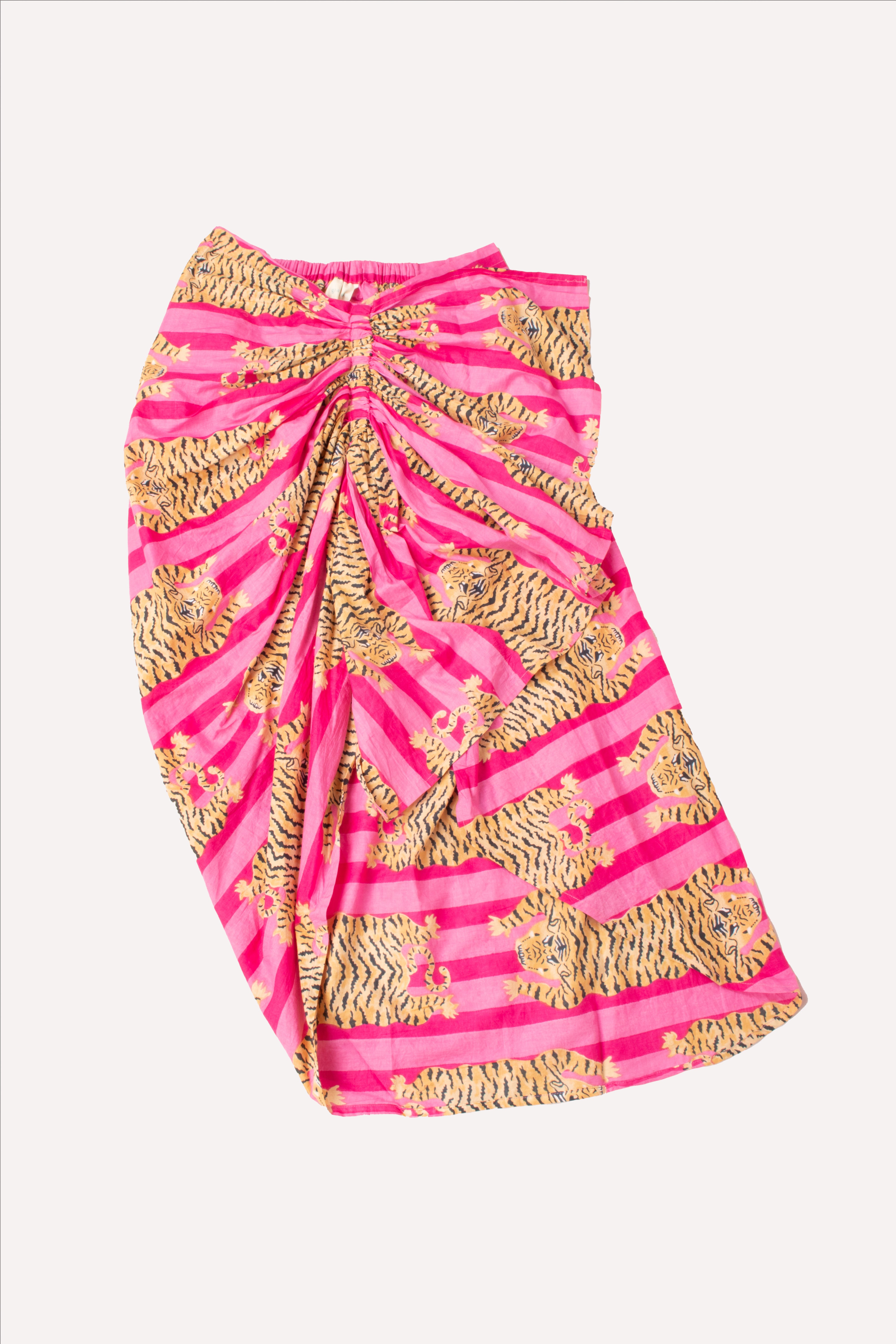 GUADALUPE LUCIANA PAREO FUCHSIA SKIRT