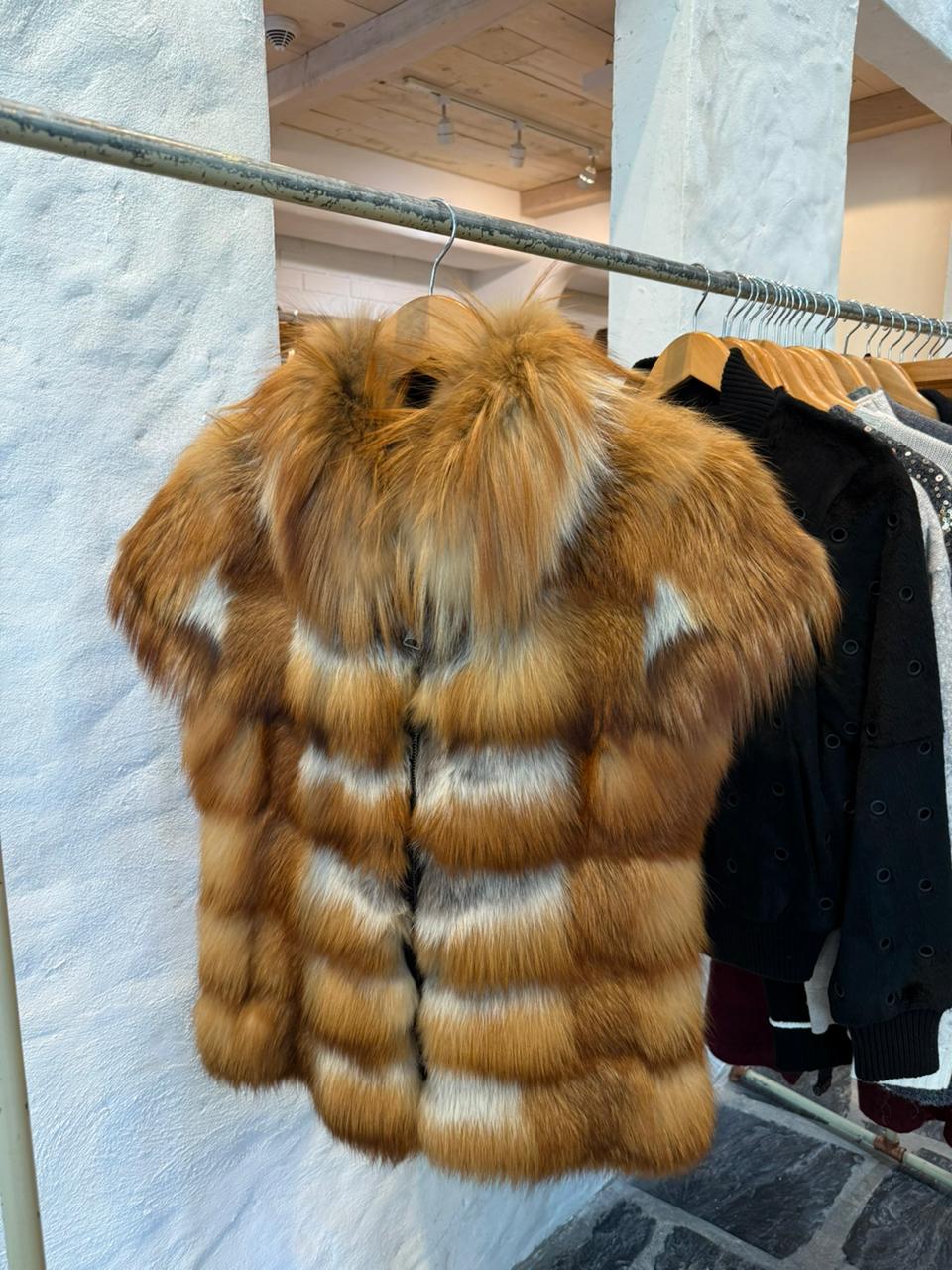 FOX FUR HIP-LENGTH VEST