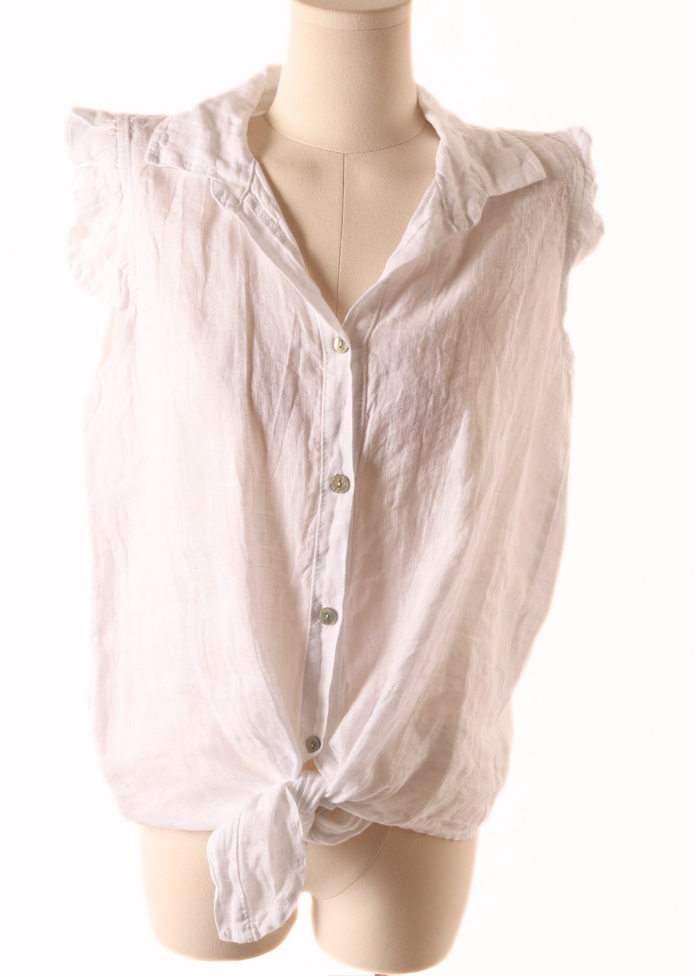 EP LUXURY BLUSA VOLANTES BLANCA