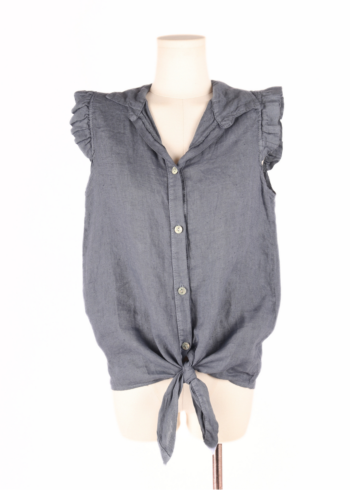 EP LUXURY BLUSA VOLANTES DENIM