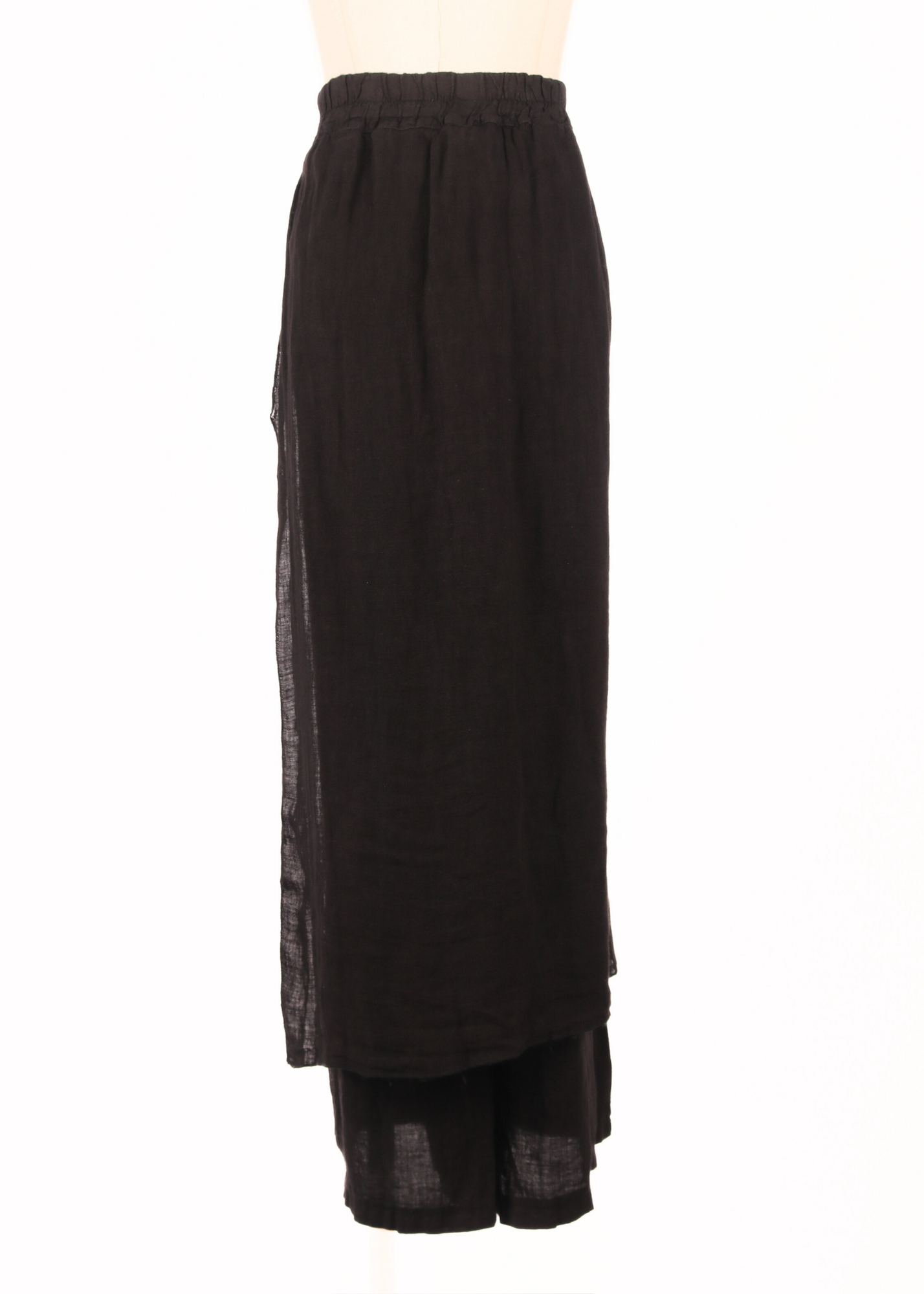 EP LUXURY PANTALON FALDA DRAPEADA ALBORADA NEGRA
