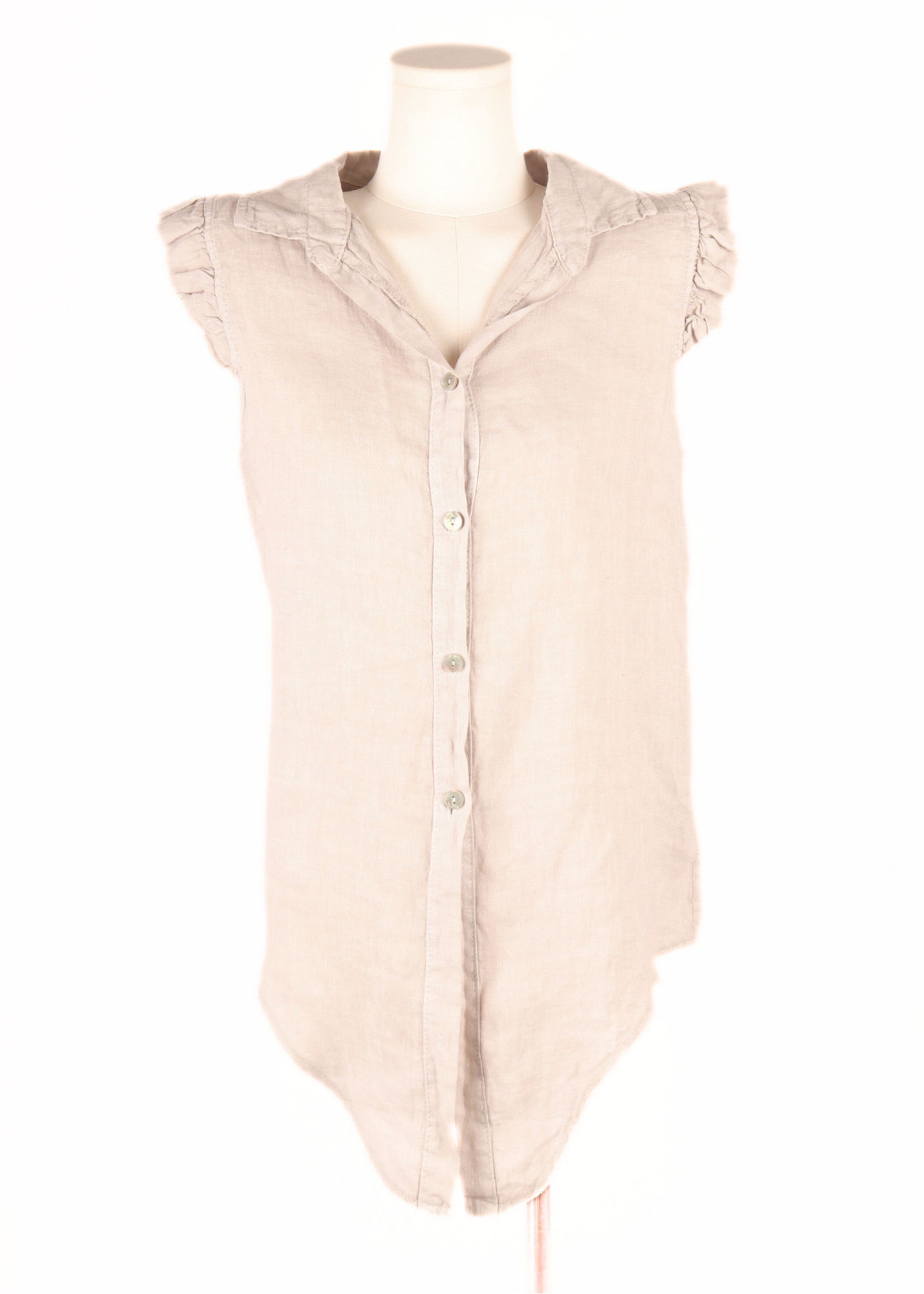 EP LUXURY BLUSA VOLANTES CAMEL
