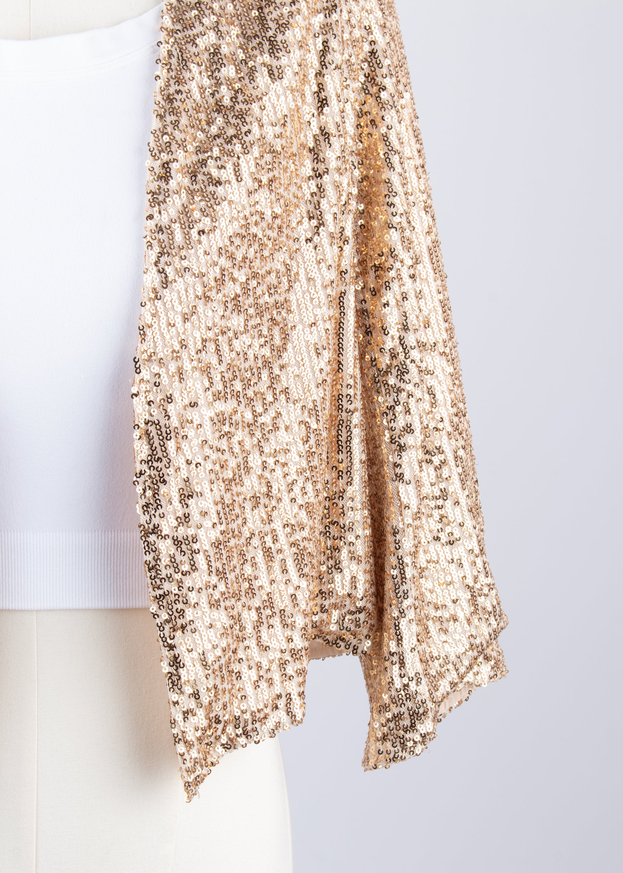 Blazer corto lentejueladorado