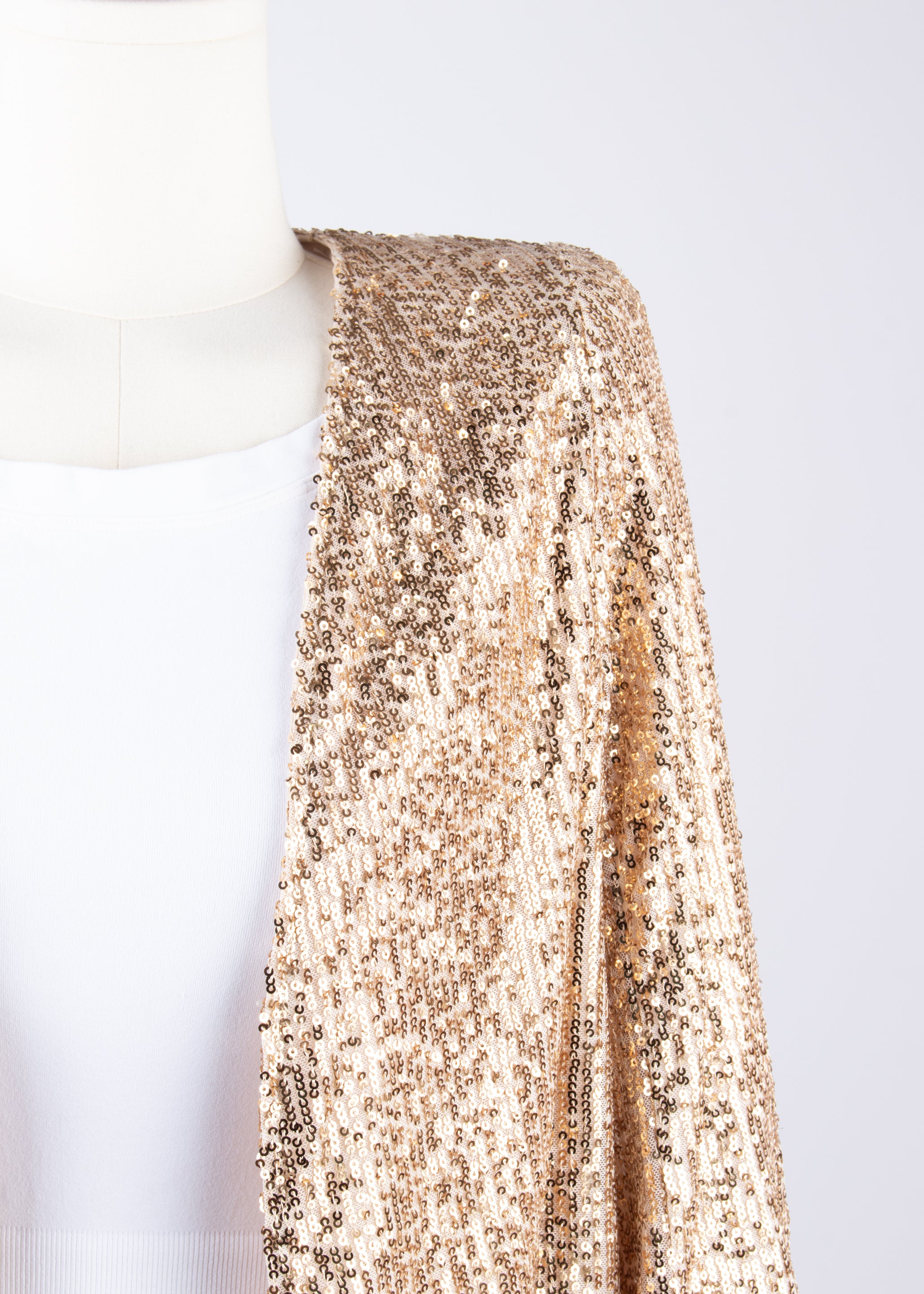 Blazer corto lentejueladorado