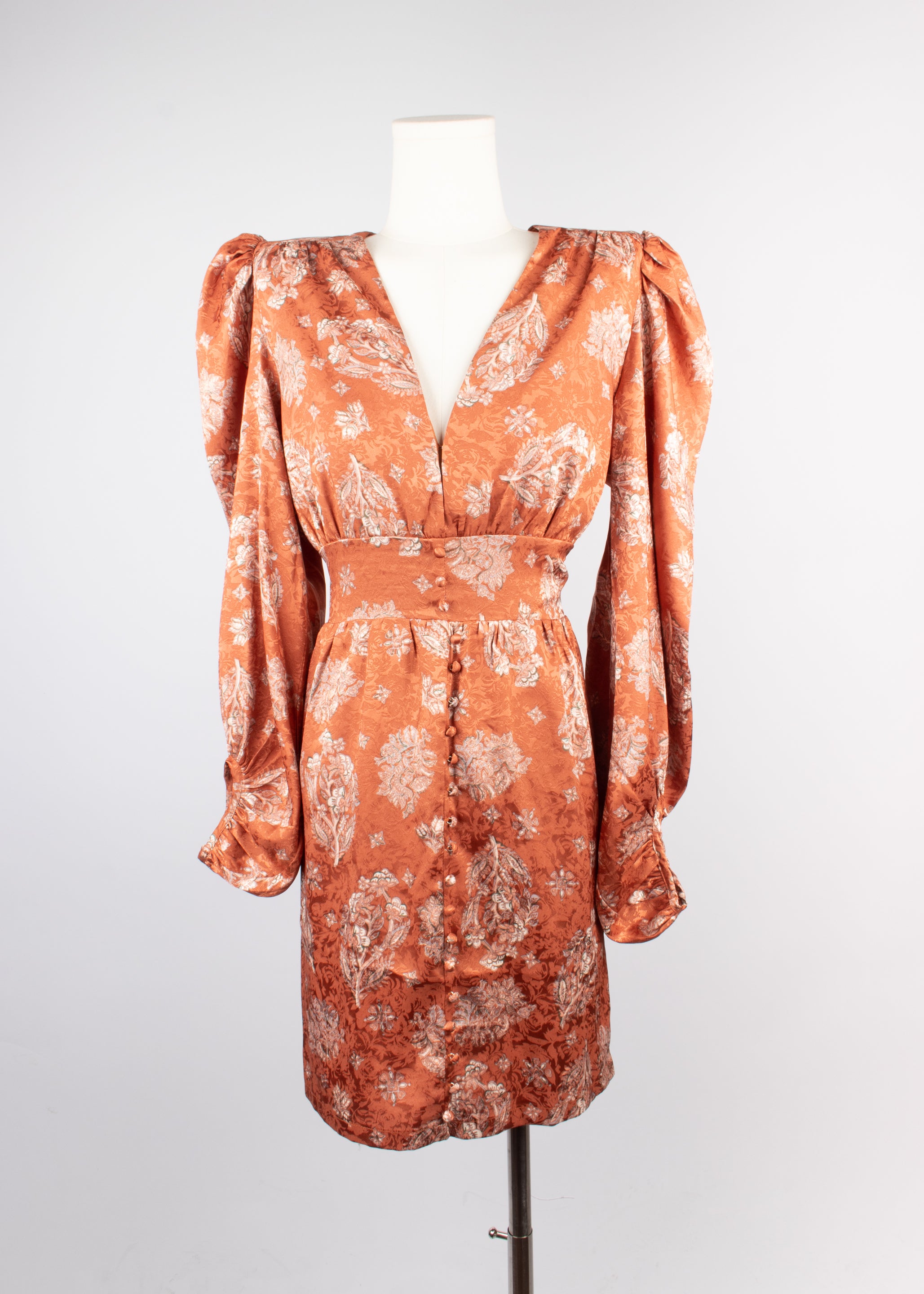 Vestido paisley botones