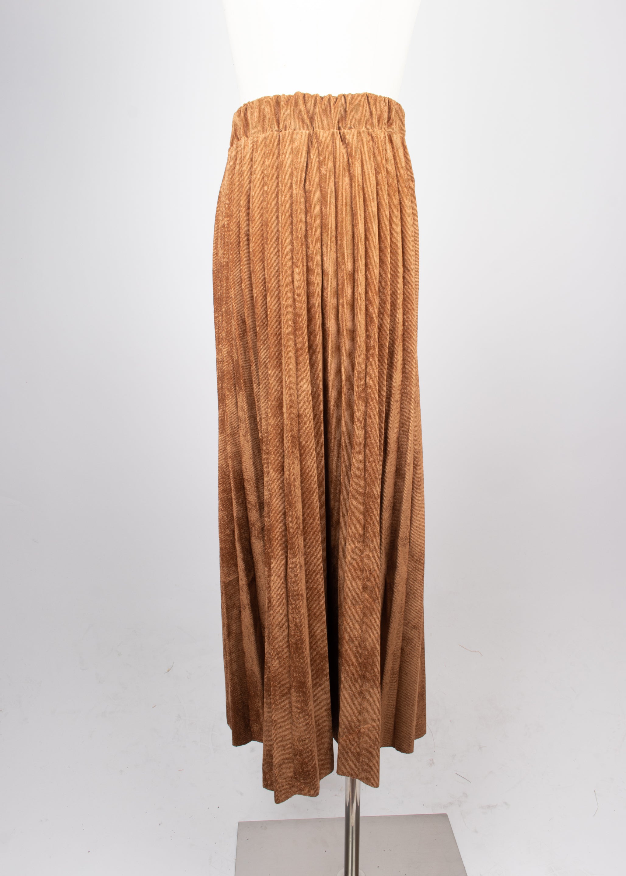 Falda tablones pana camel