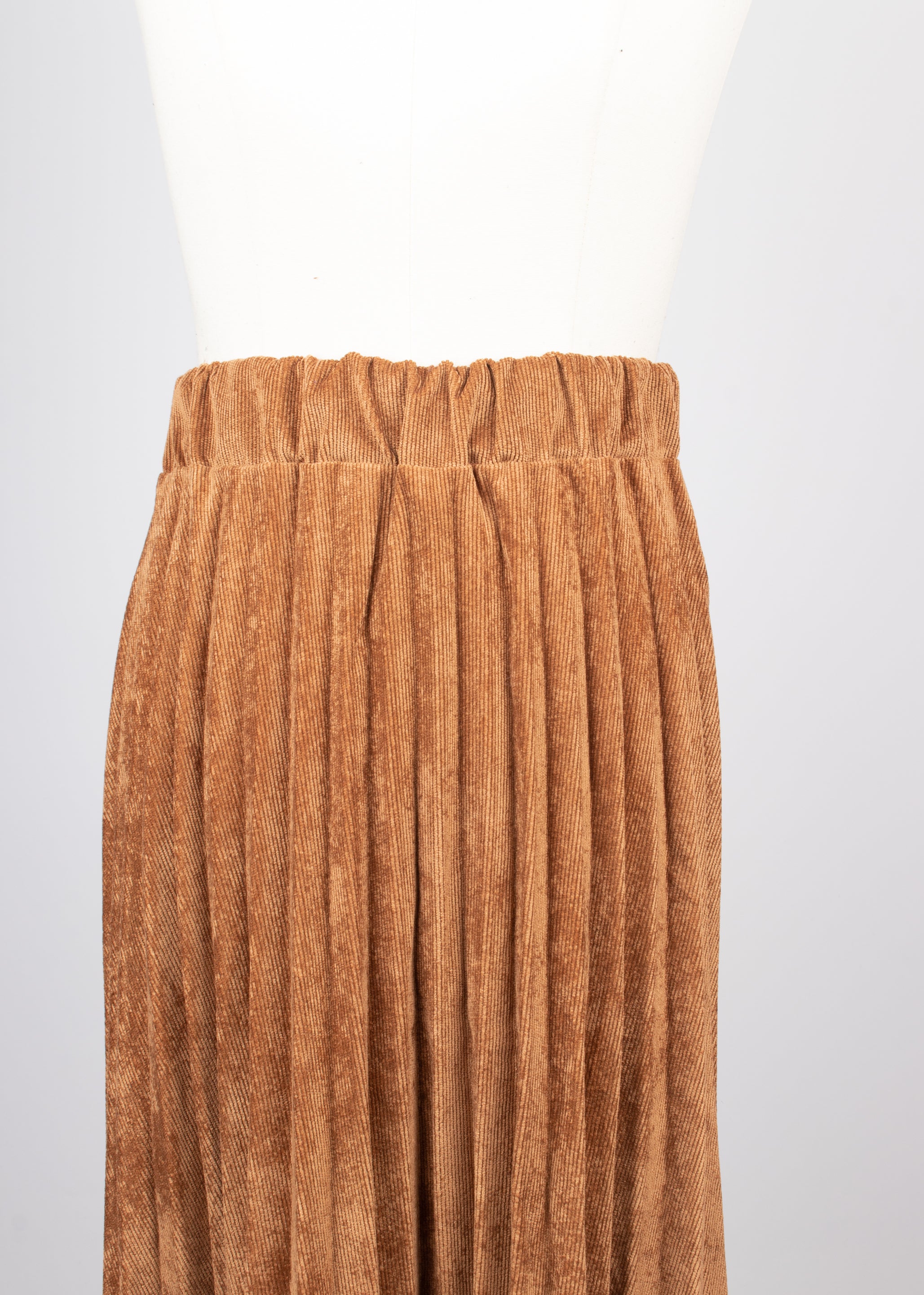 Falda tablones pana camel