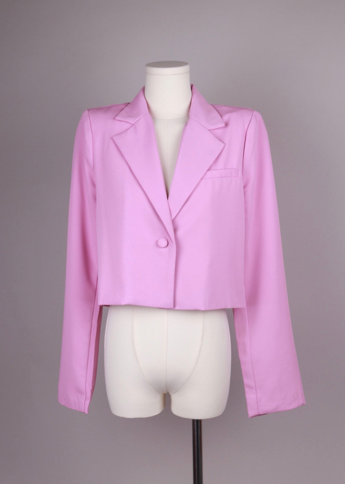 Blazer corto rosa