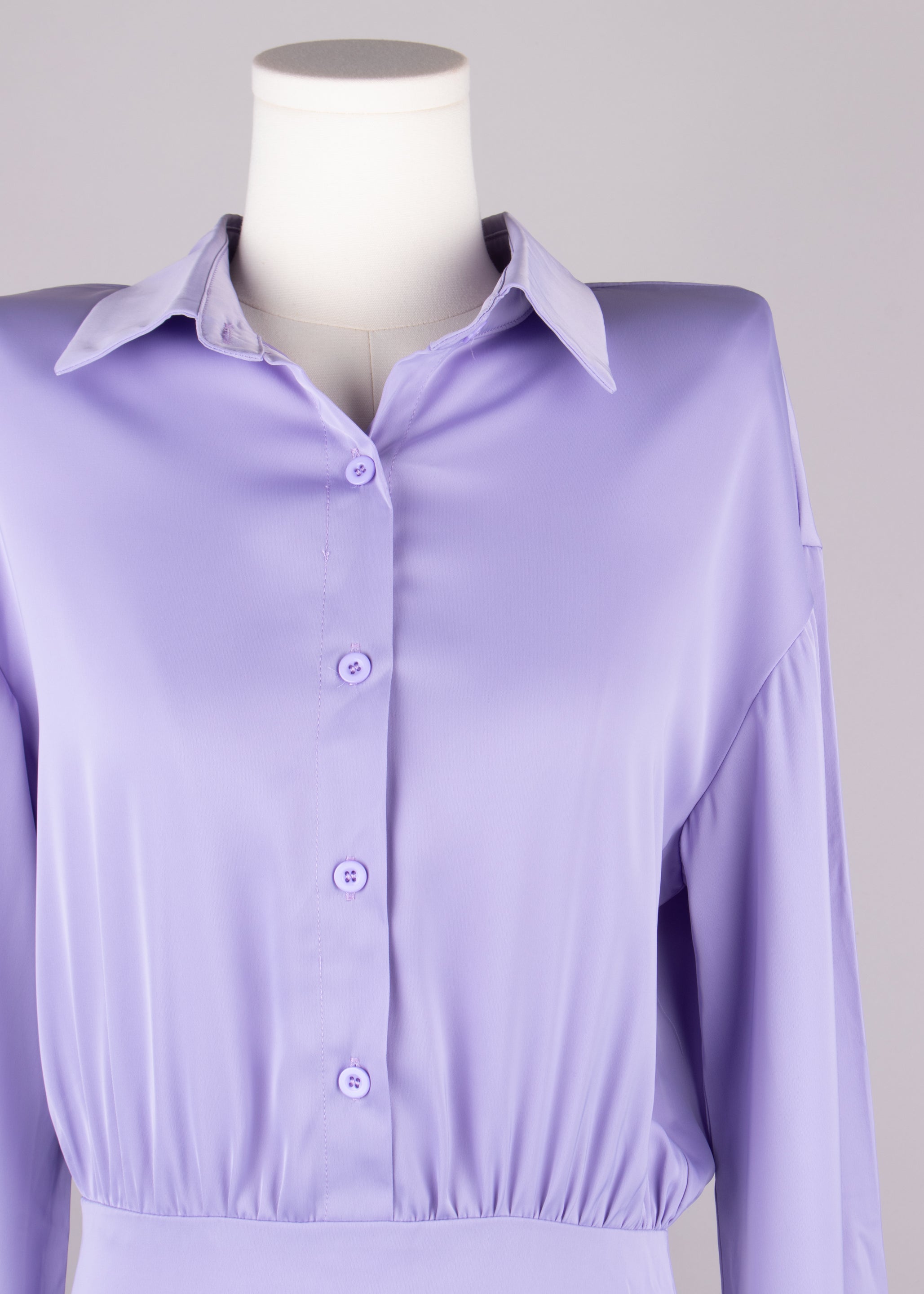 EP Luxury vestido plumas lila