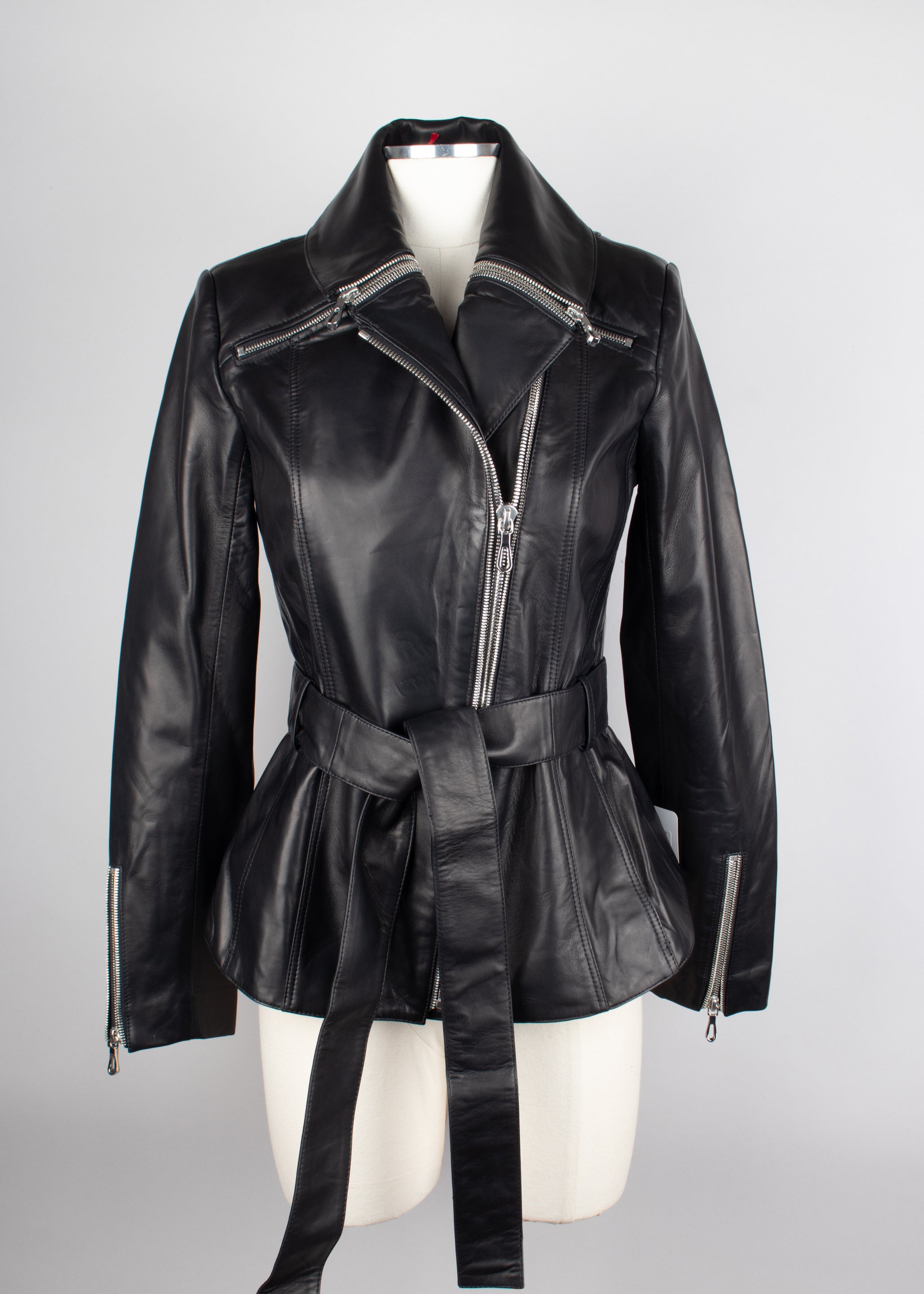 Chaqueta piel de cordero teñida