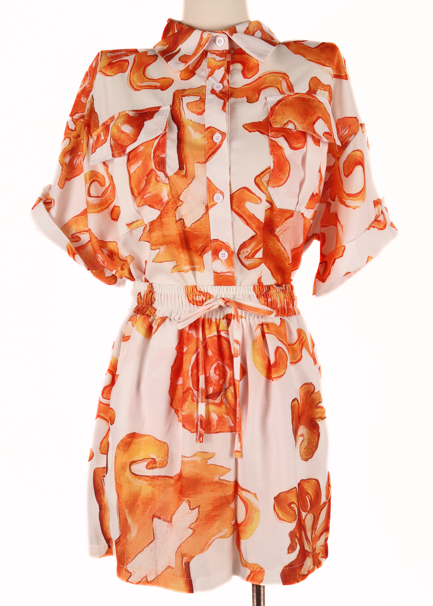 EP LUXURY SET ESTAMPADO NARANJA