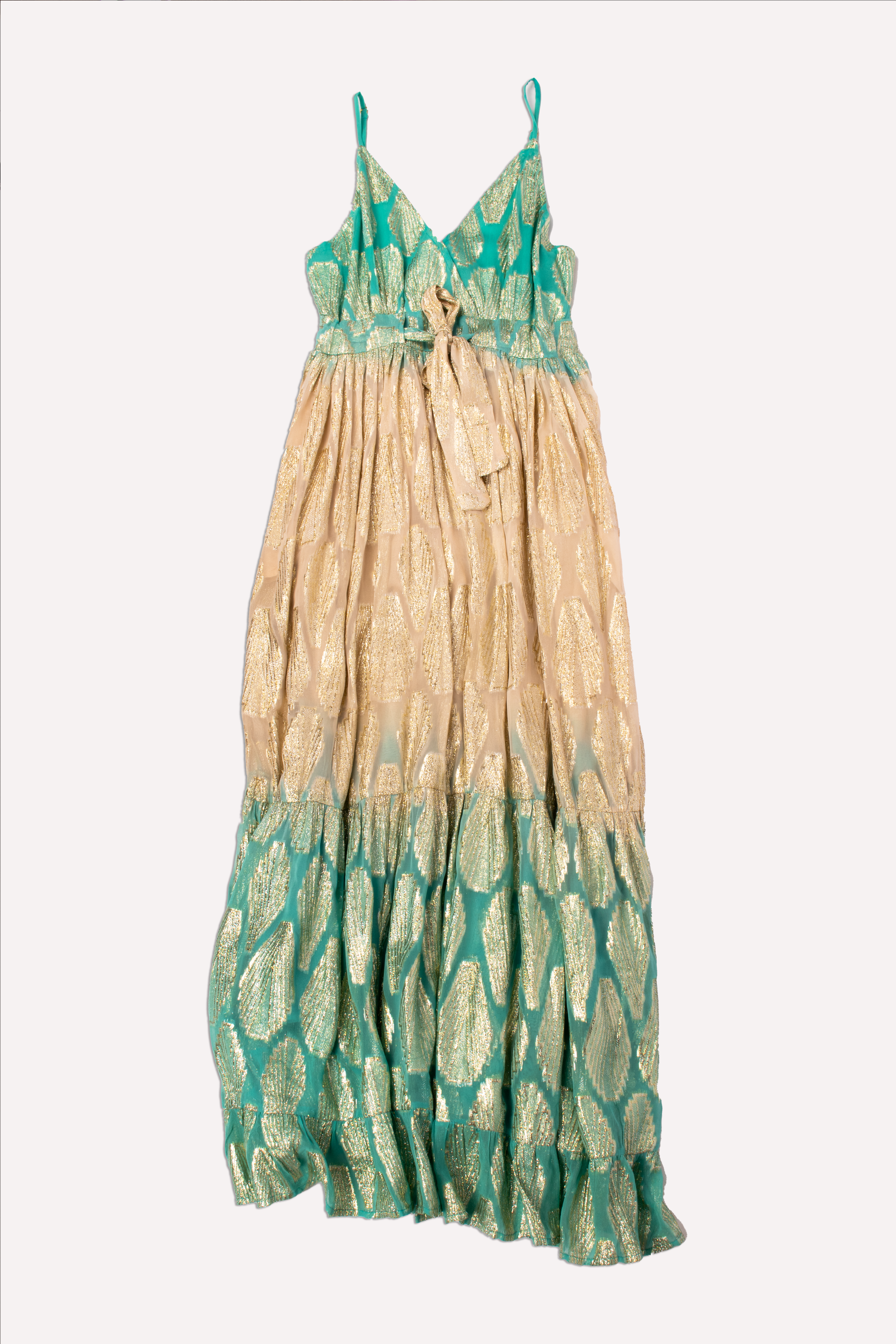 EP LUXURY PARIS MAXI VESTIDO ALI VERDE AQUA