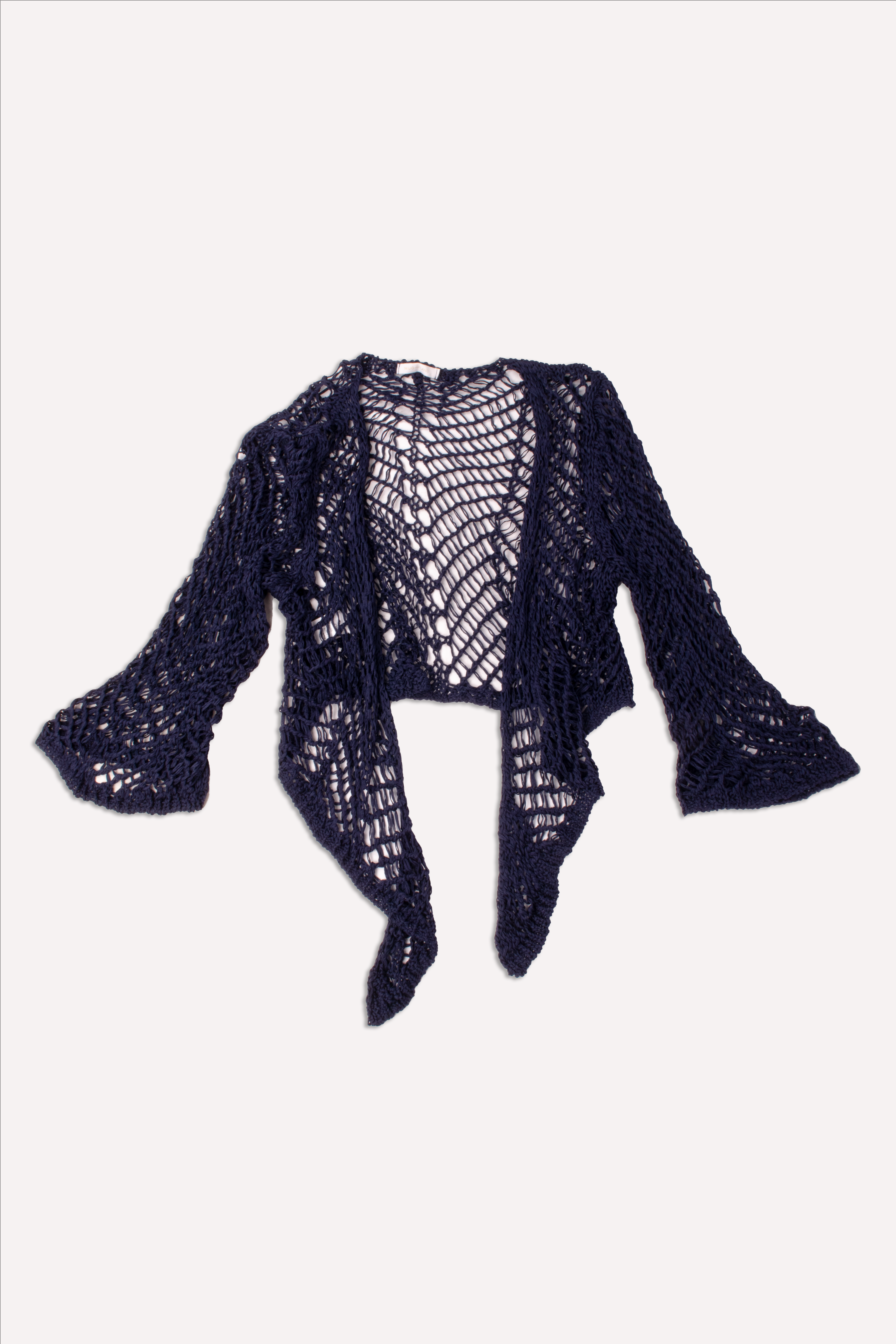 EP LUXURY TOP CARDIGAN DE CROCHET BELLA AZUL