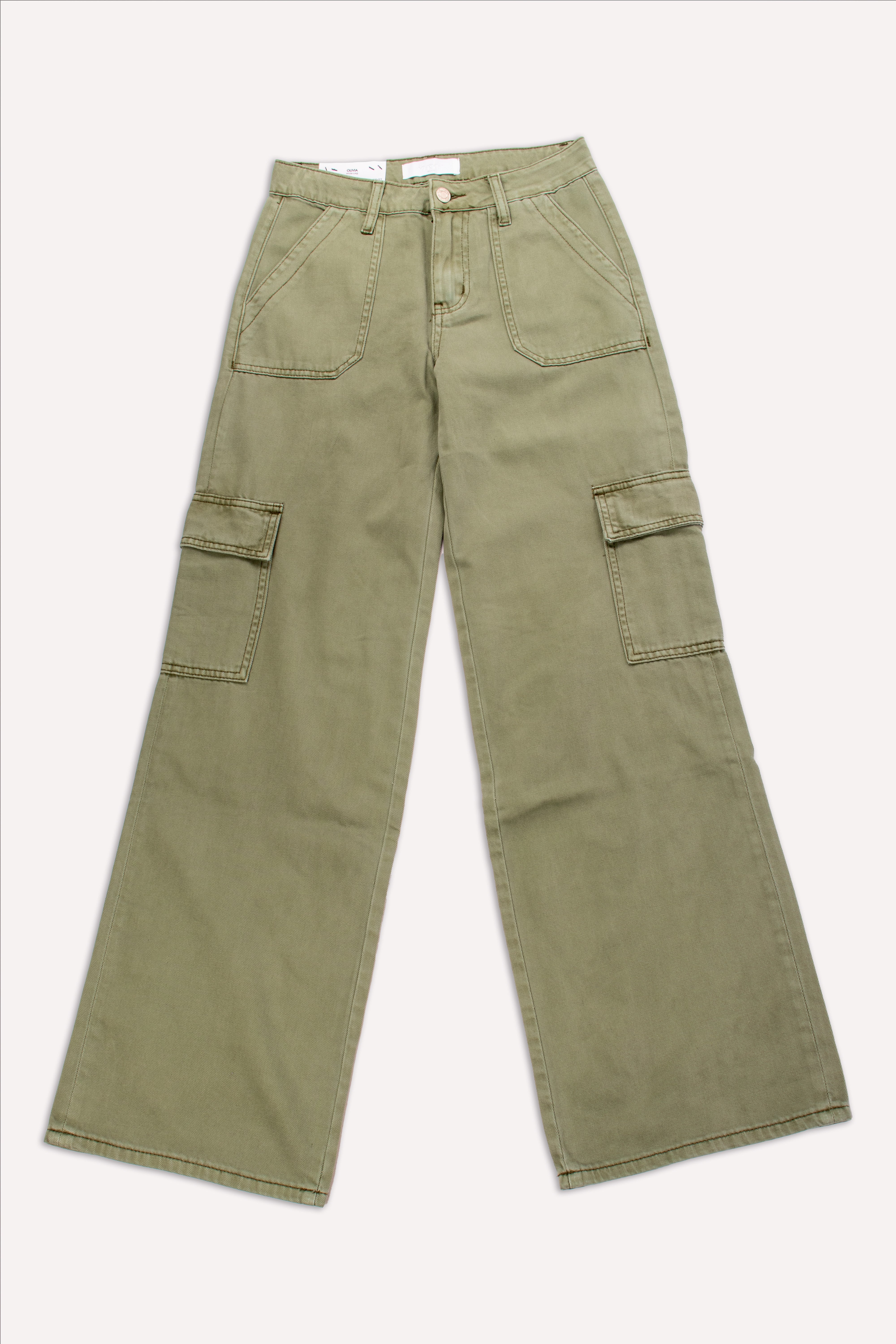 JEANS HIGH RISE CARGO VERVET