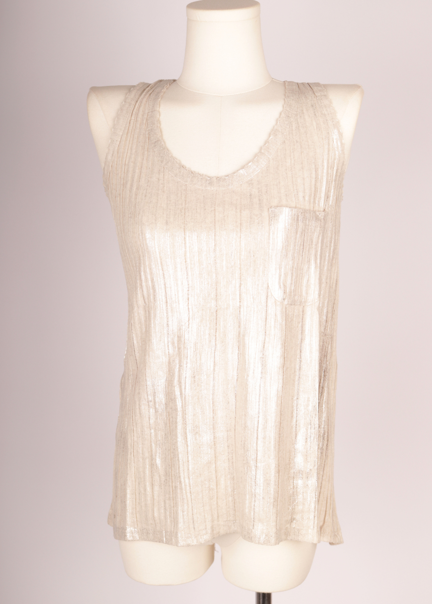 TOP CANALE BRILLO IVORY