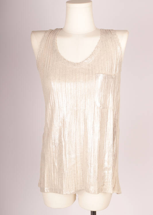 TOP CANALE BRILLO IVORY