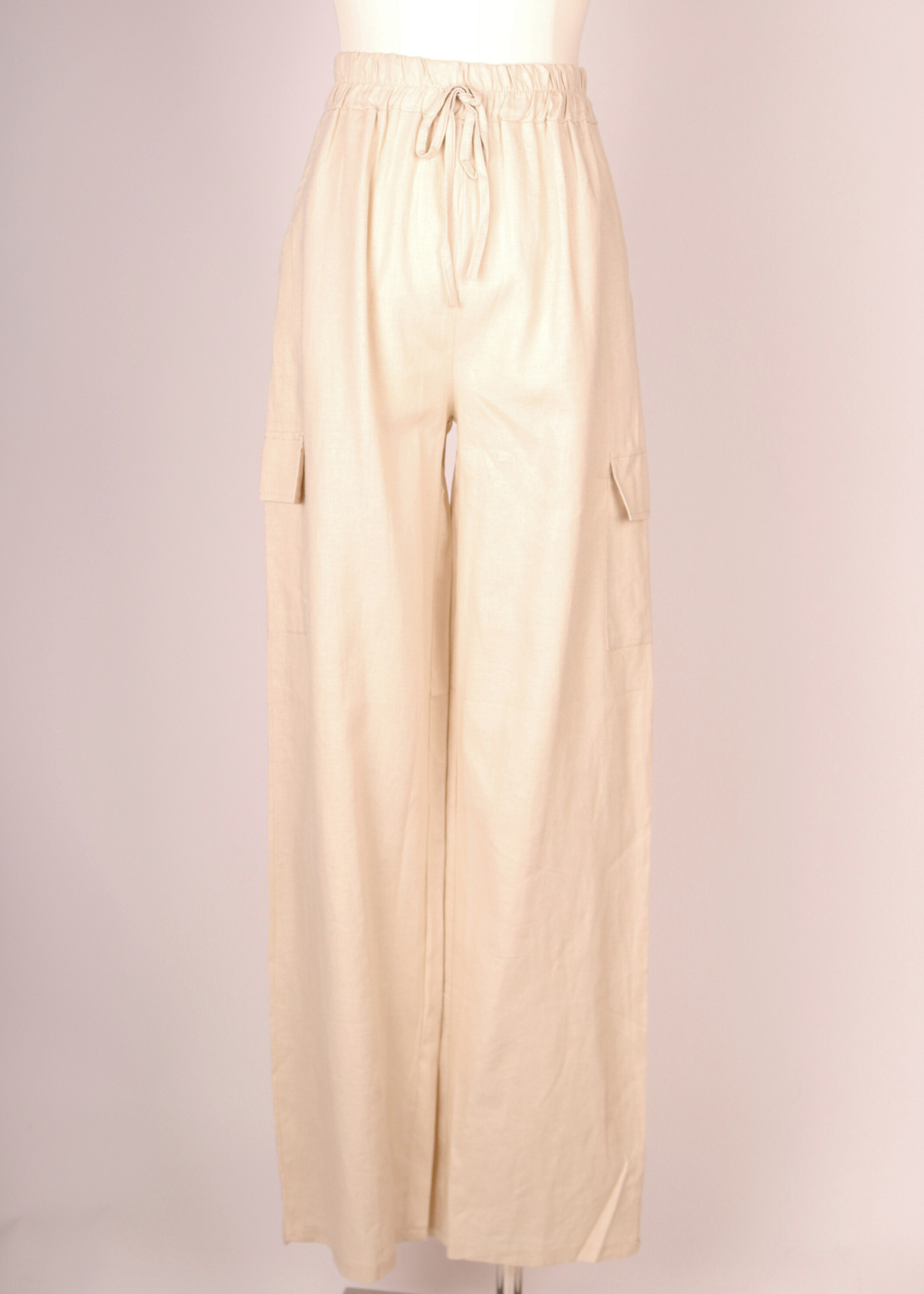 PANTALON CARGO DE LINO